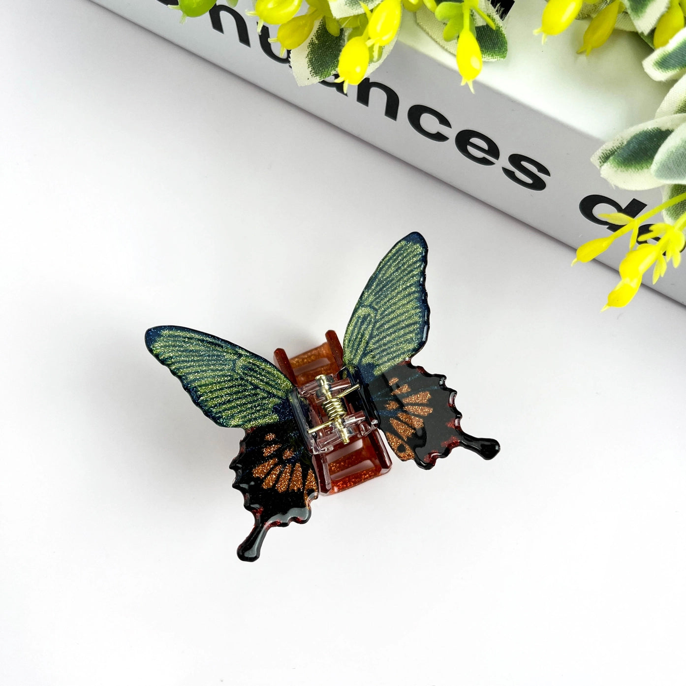 Mini Glitter Butterfly Hair Clips