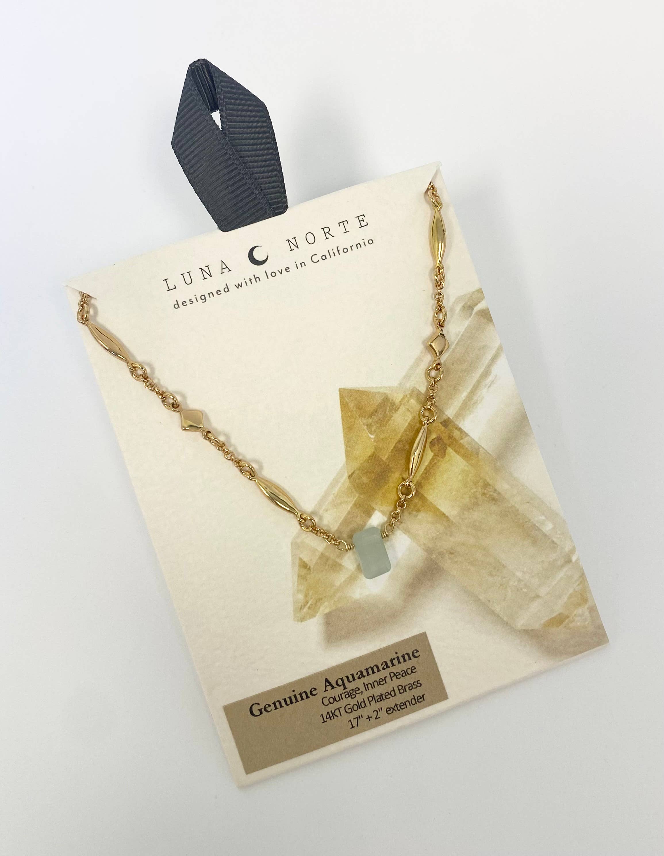 Prism Gems Birthstone Necklace - March - Let's Bag It