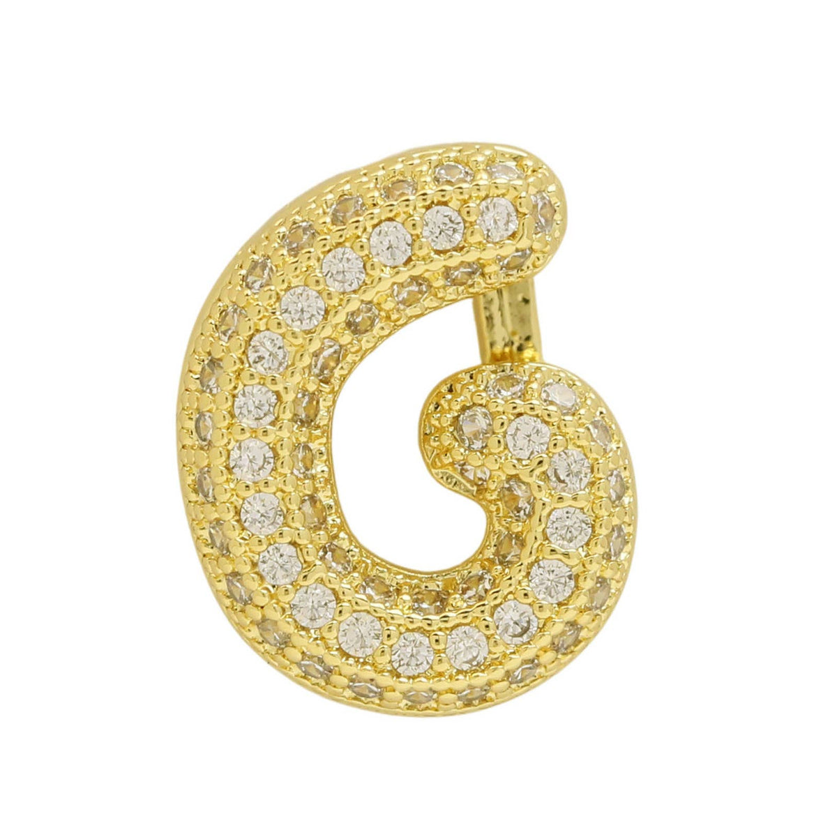 Private label slider initial charm for watch bracelet, silver-tone metal with engraved initial design, decorative accessory for jewelry.