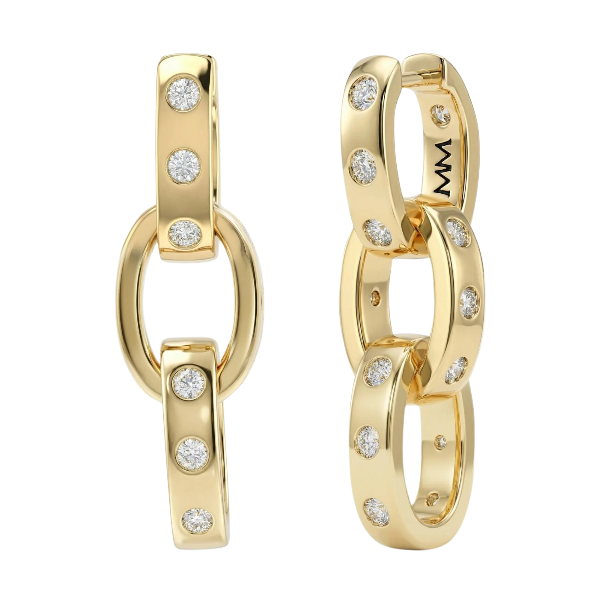 Melinda Maria Ashley Chain Convertible Earrings featuring chain design and versatile style with gold-tone finish