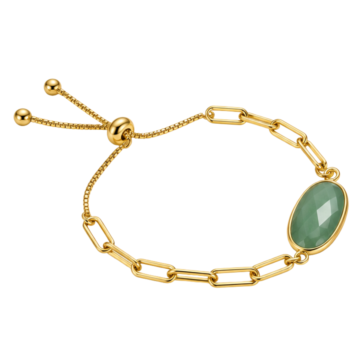 Crystal Link Pulley Bracelet