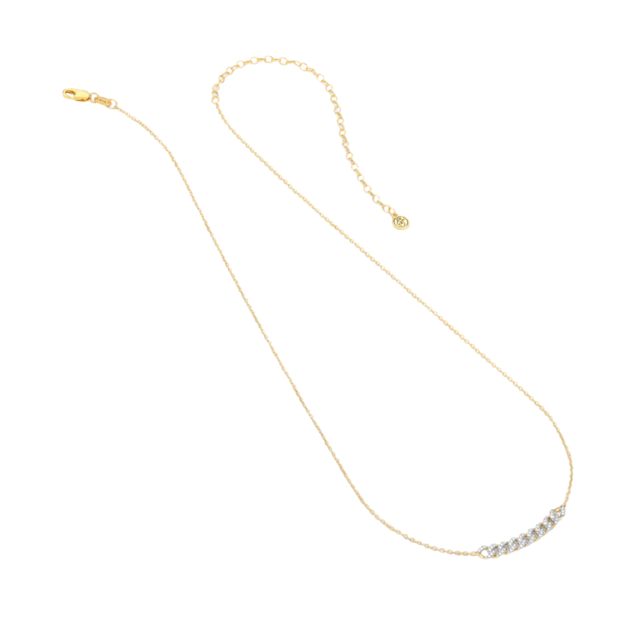 Close Knit Pendant Necklace by ella stein featuring a delicate chain and intricate pendant design, elegantly displayed.