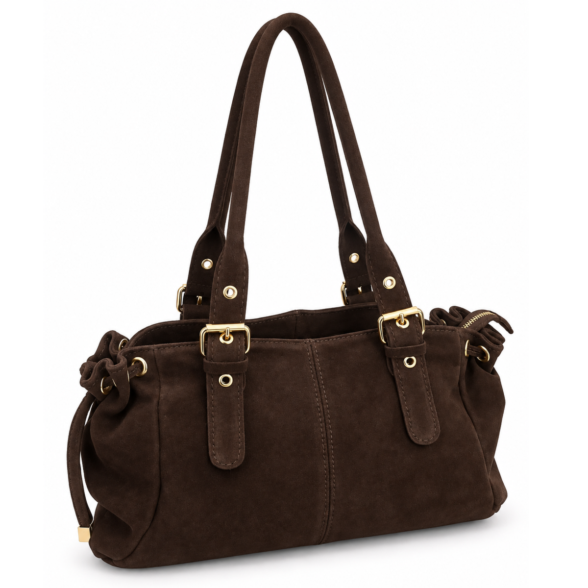 The Sloane Slouchy Suede Shoulder Bag