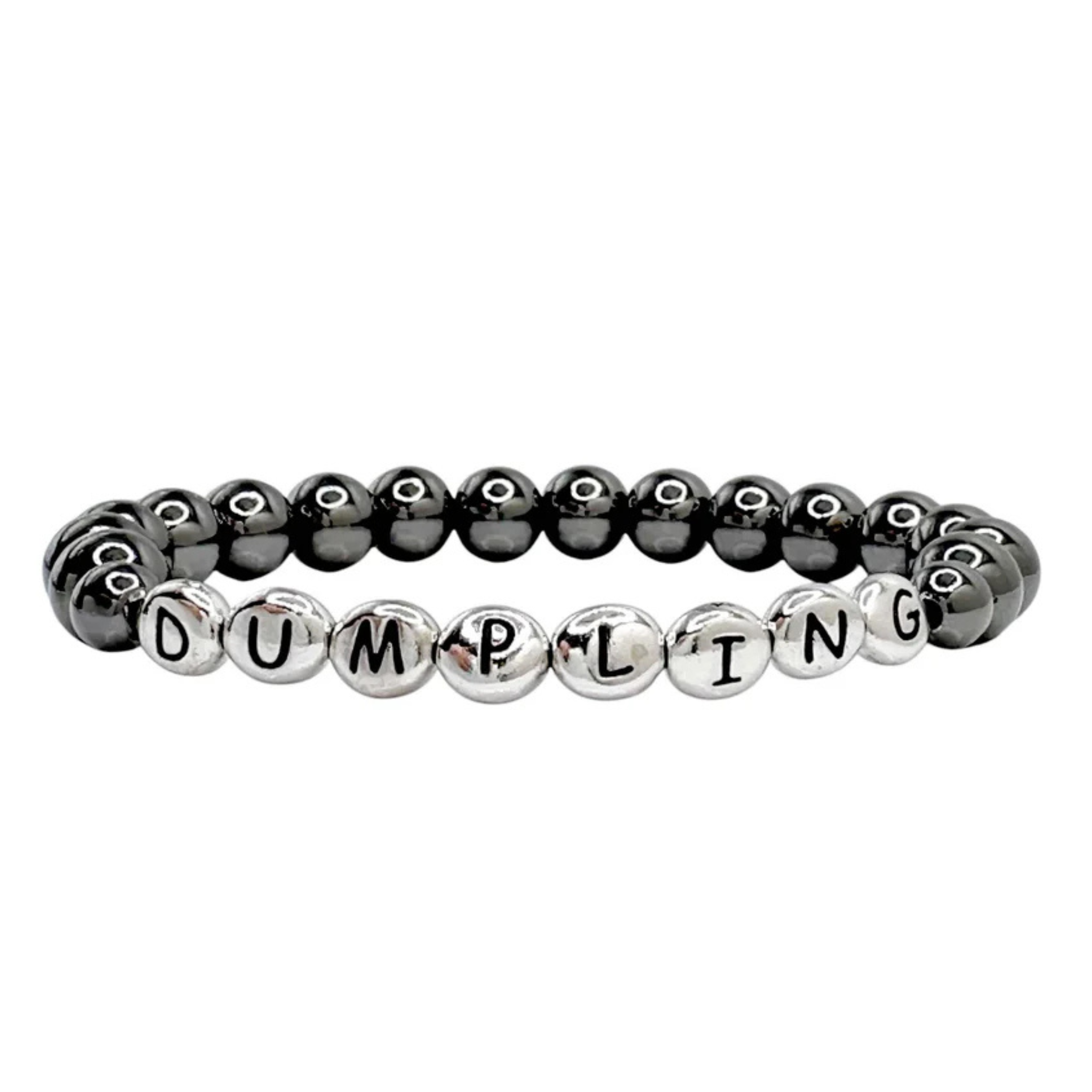 Personalized Carrie dog lover bracelet by Love Lisa X Lets Bag It featuring engraved pet paw and heart charms.