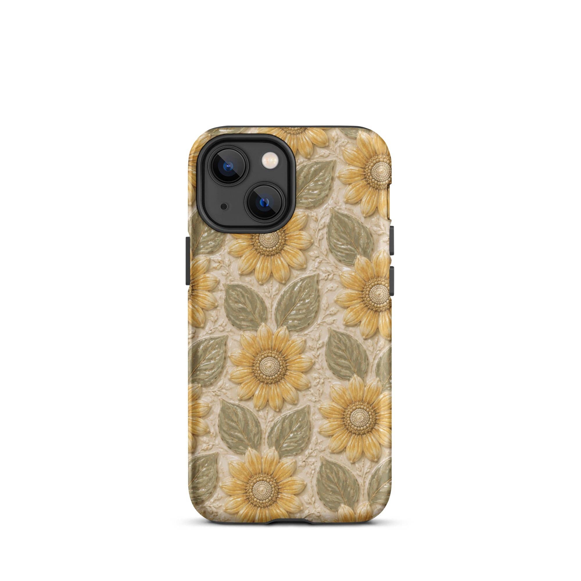 Green Tan Honey Flowers iPhone Case - Lets Bag it x Kiaras Creative