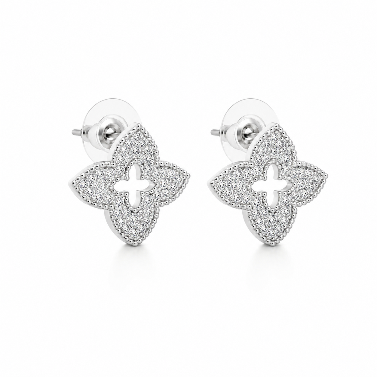 Four Point Flower Earrings