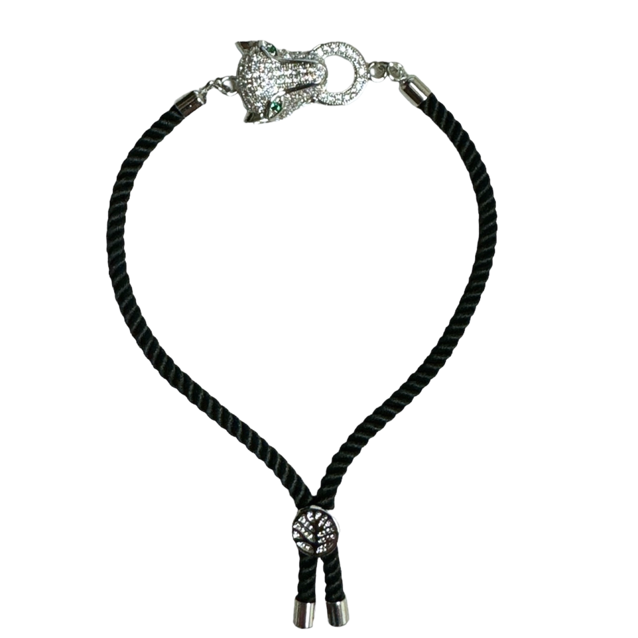 Brenda Perruzza Jewelry rope pulley bracelet featuring layered cords and metallic accents, stylish and casual accessory.