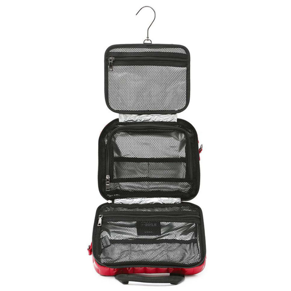 Think Royln Stowaway Toiletry Case with compact, sleek design and zippered compartments for travel essentials.