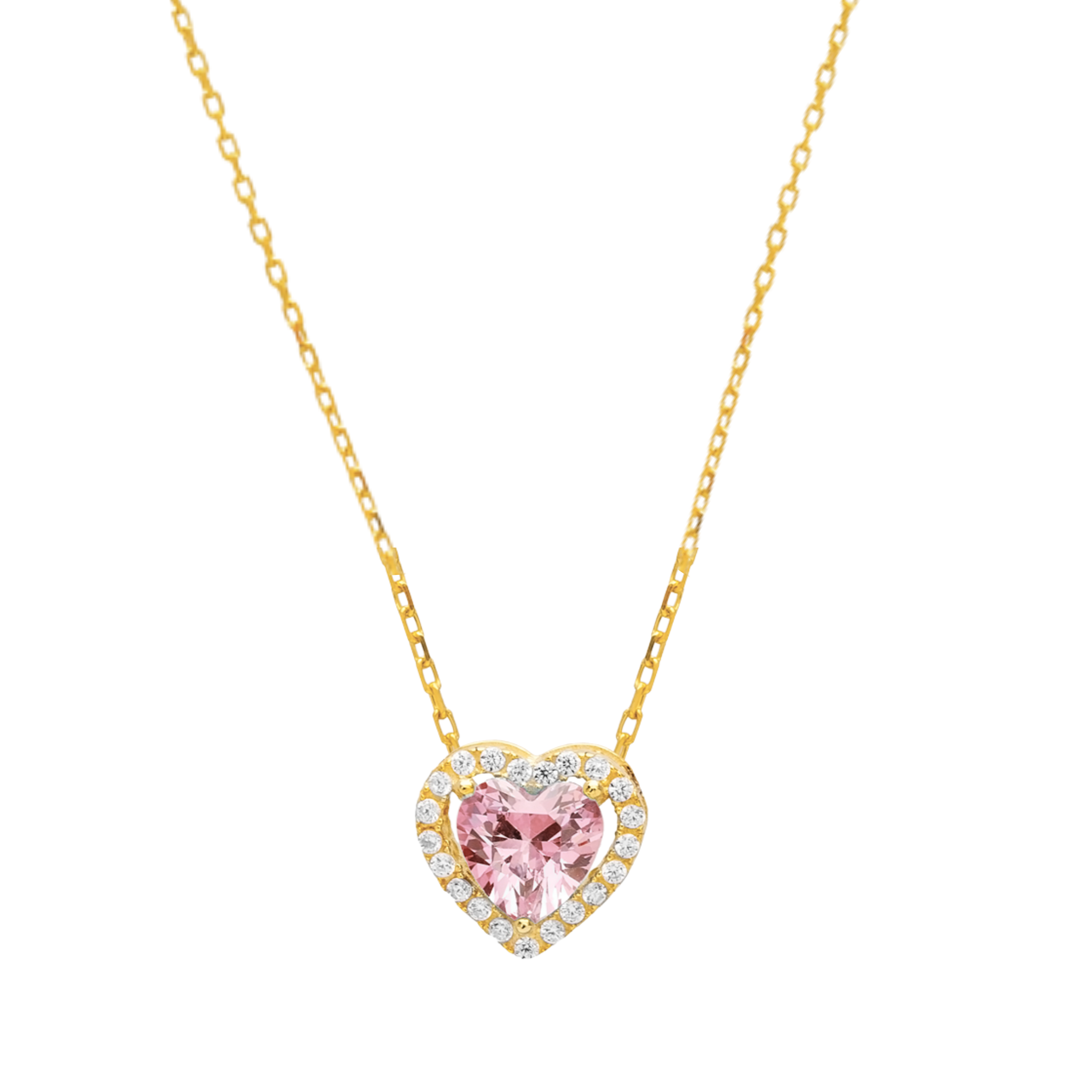 CZ Mini Stone Heart Necklace - Let's Bag It