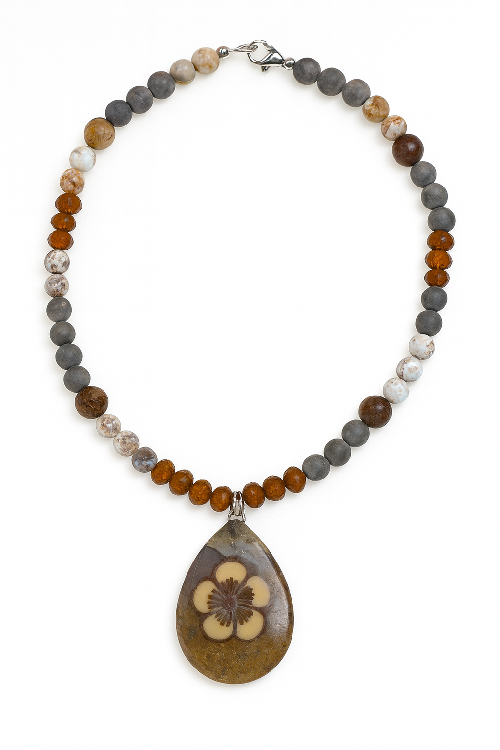 Worry Stone Charm Necklaces