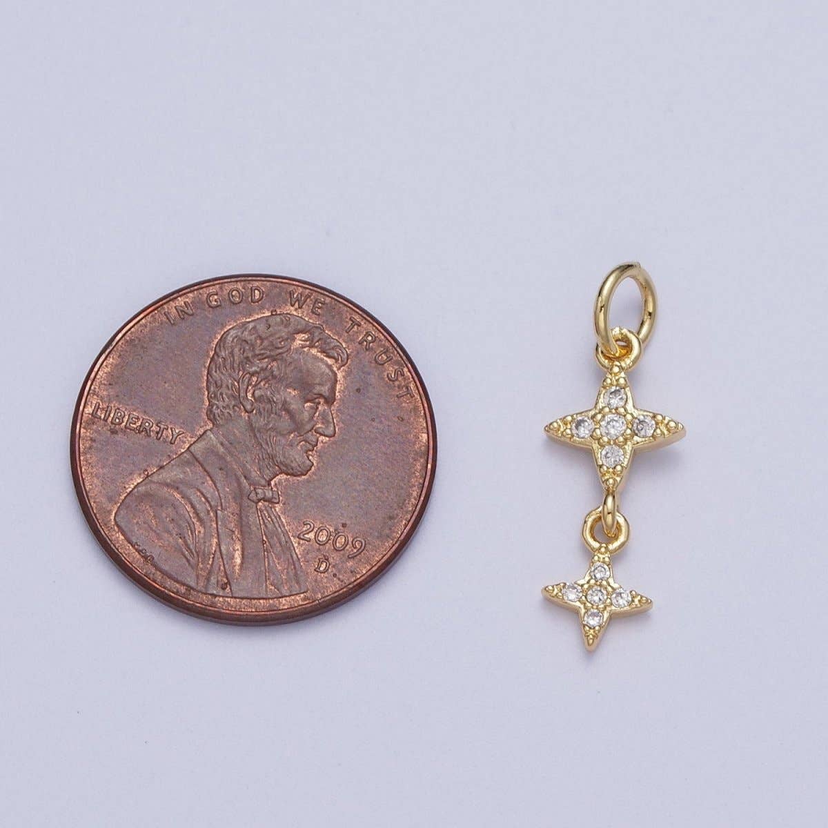 Double Star Dangle Charm
