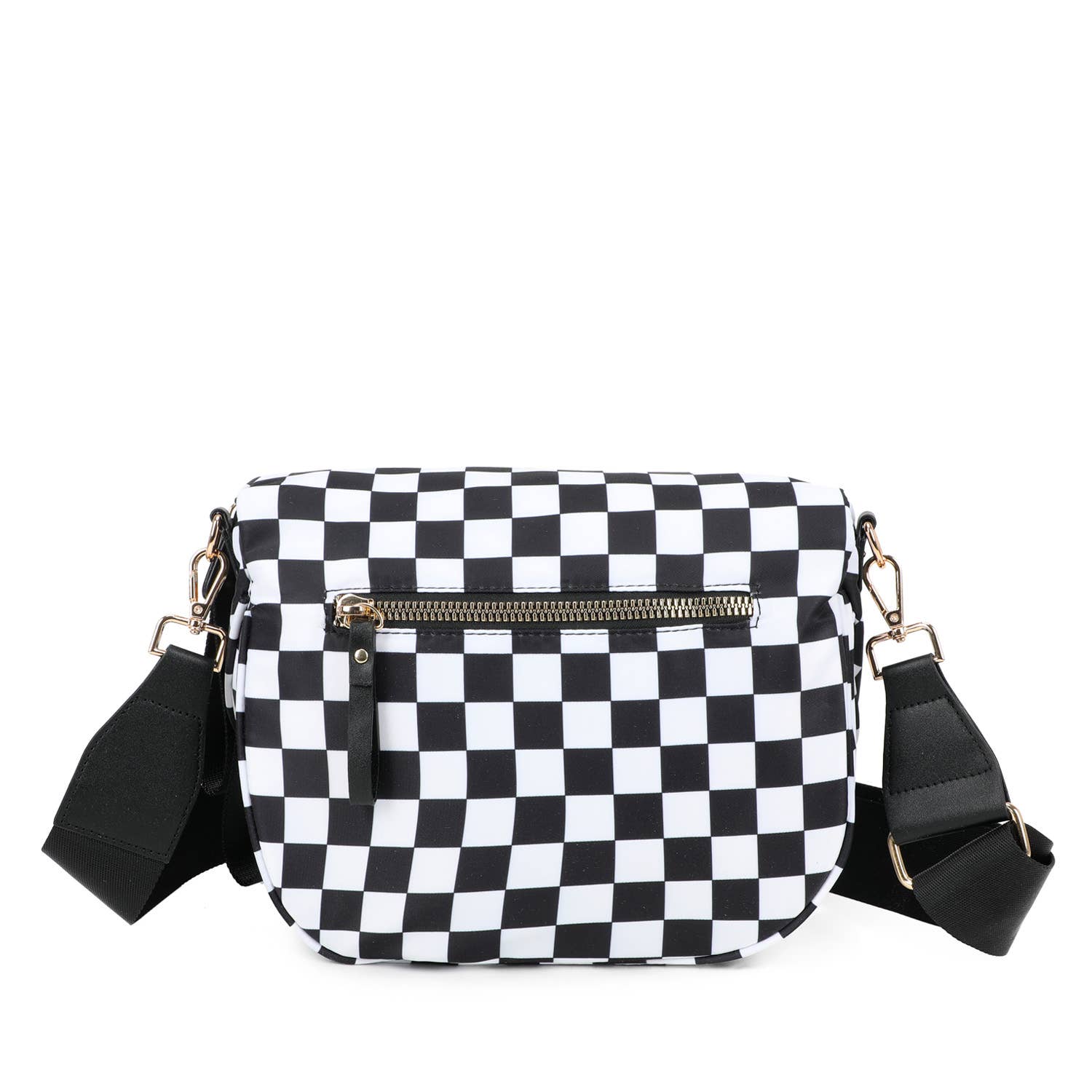 Nylon waterproof crossbody bag by AMPERE CREATIONS with multiple compartments and a sleek design, ideal for daily use.