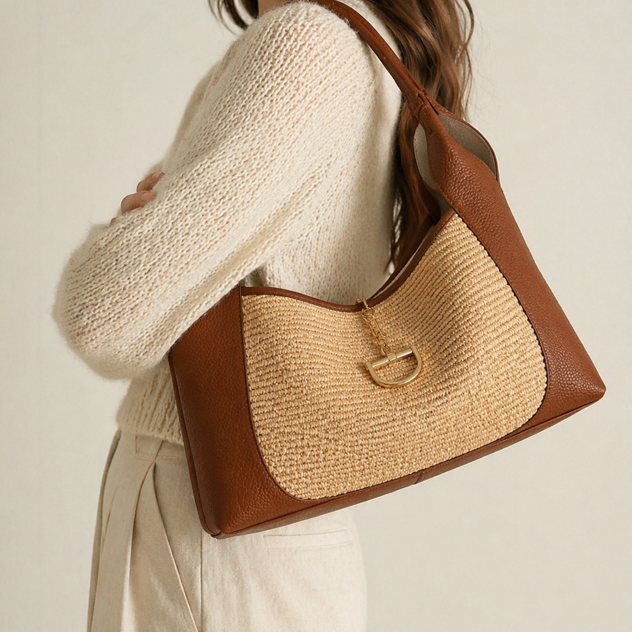 Private label The Riviera Tote handbag with sturdy handles and spacious interior, stylish for everyday use.