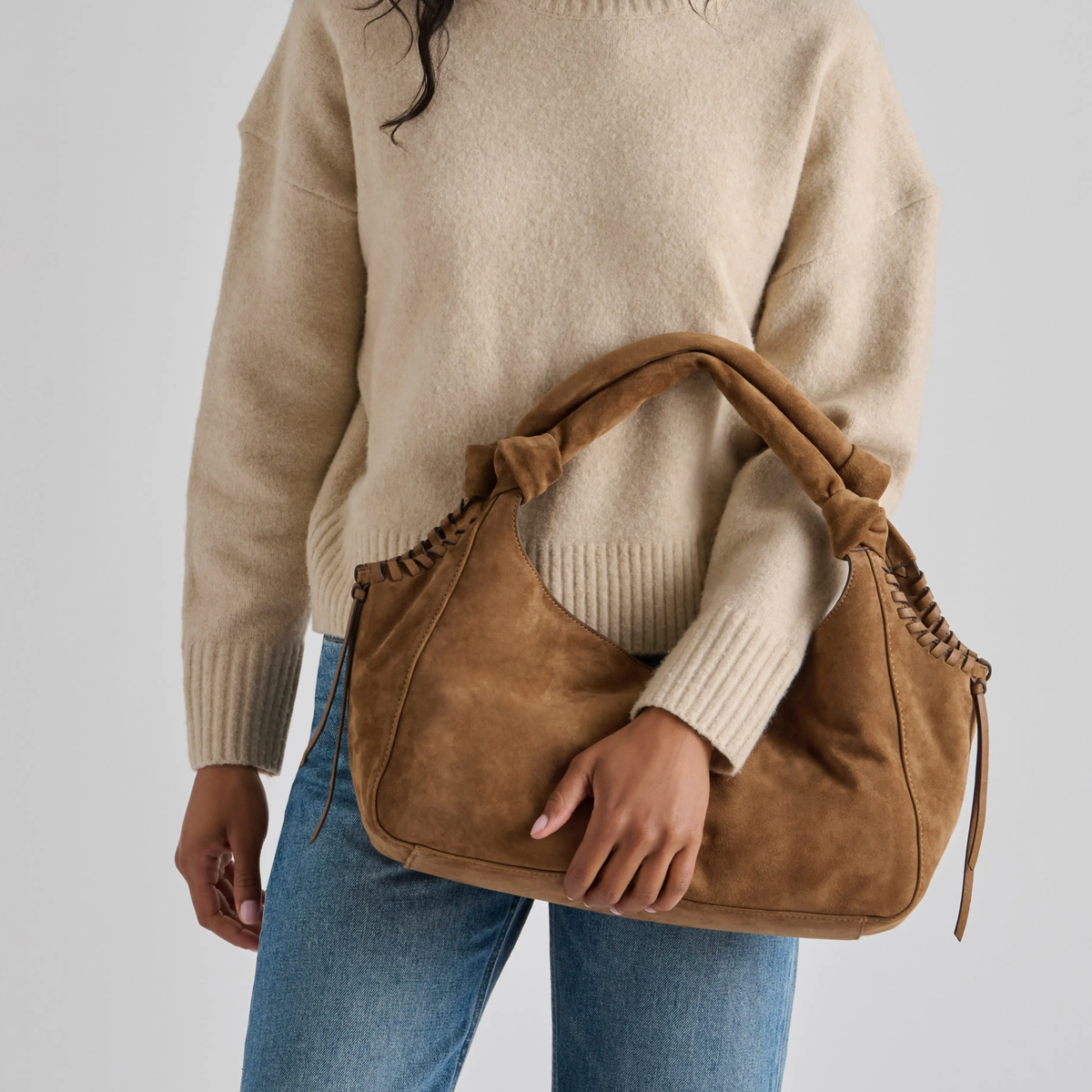 Paola Suede Hobo