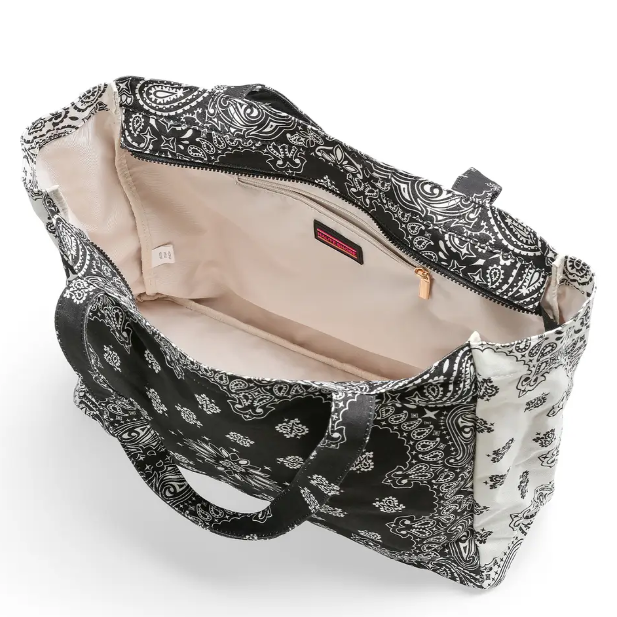 Bandana Print Canvas Tote