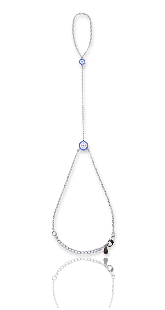 Evil Eye Hand Chain bracelet - Let's Bag It