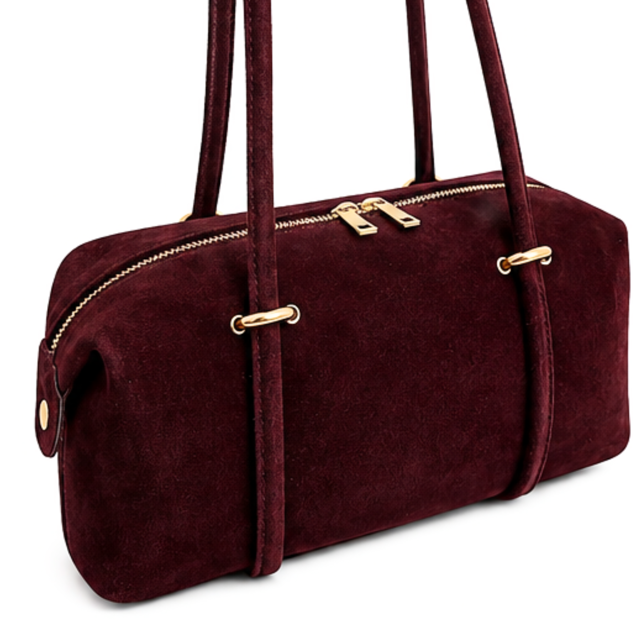 Olga Medium Suede Satchel