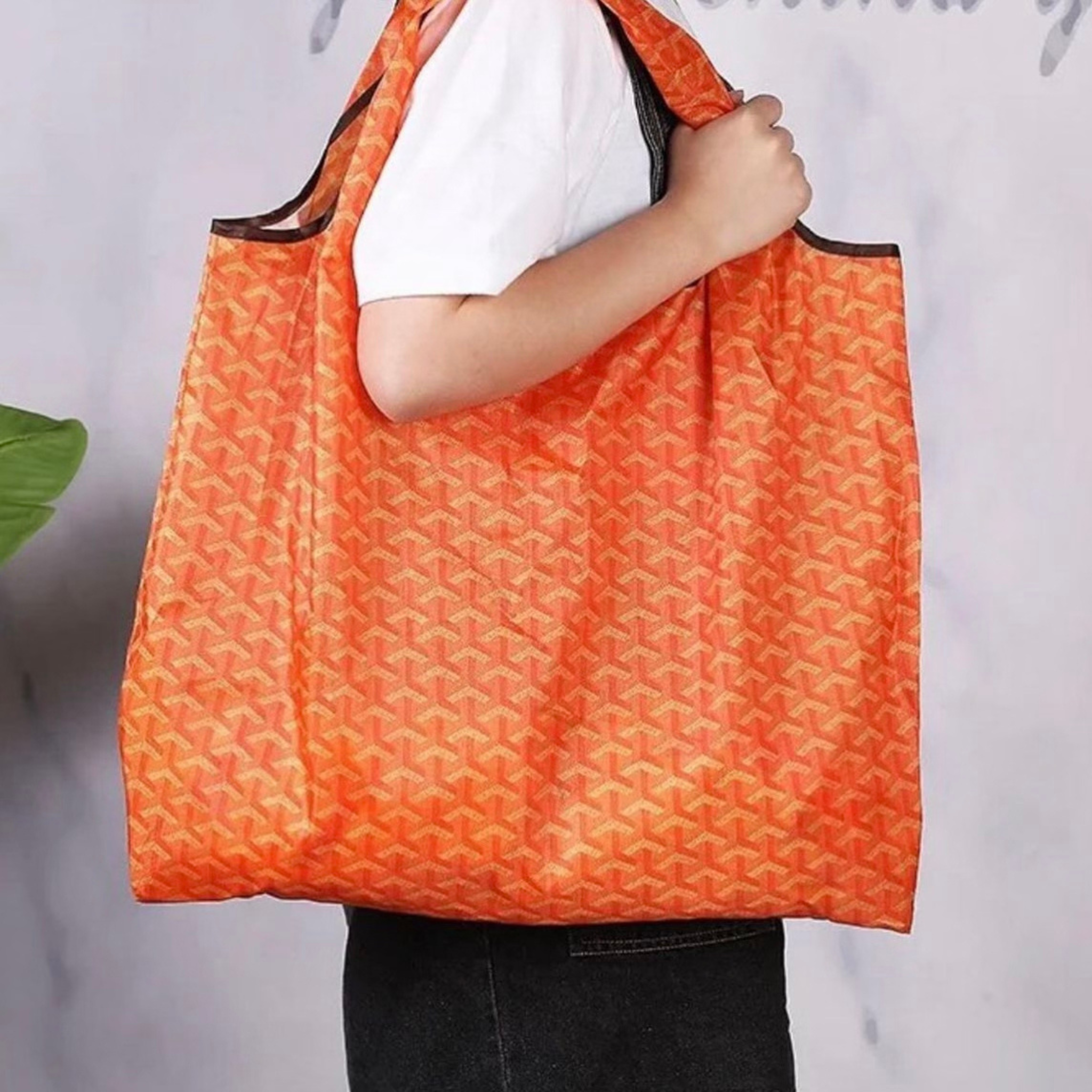Big Eco Friendly Reusable Folding Shopping Bag / Beach Bag - Let's Bag It