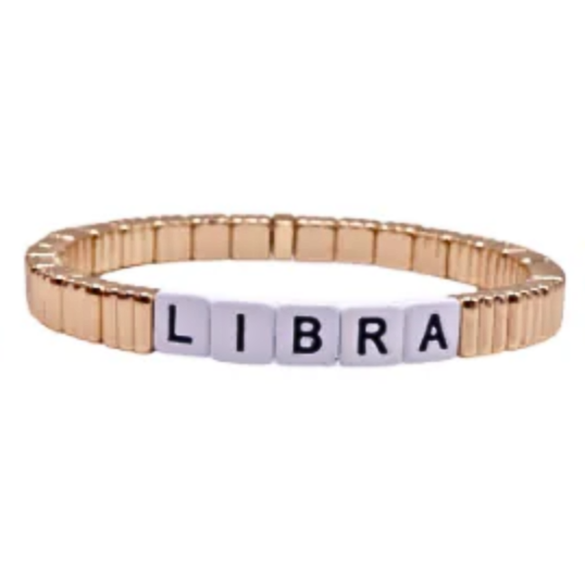 Zodiac sign stackable gold line bracelet by la lumiere ny featuring delicate design and shimmering gold finish.