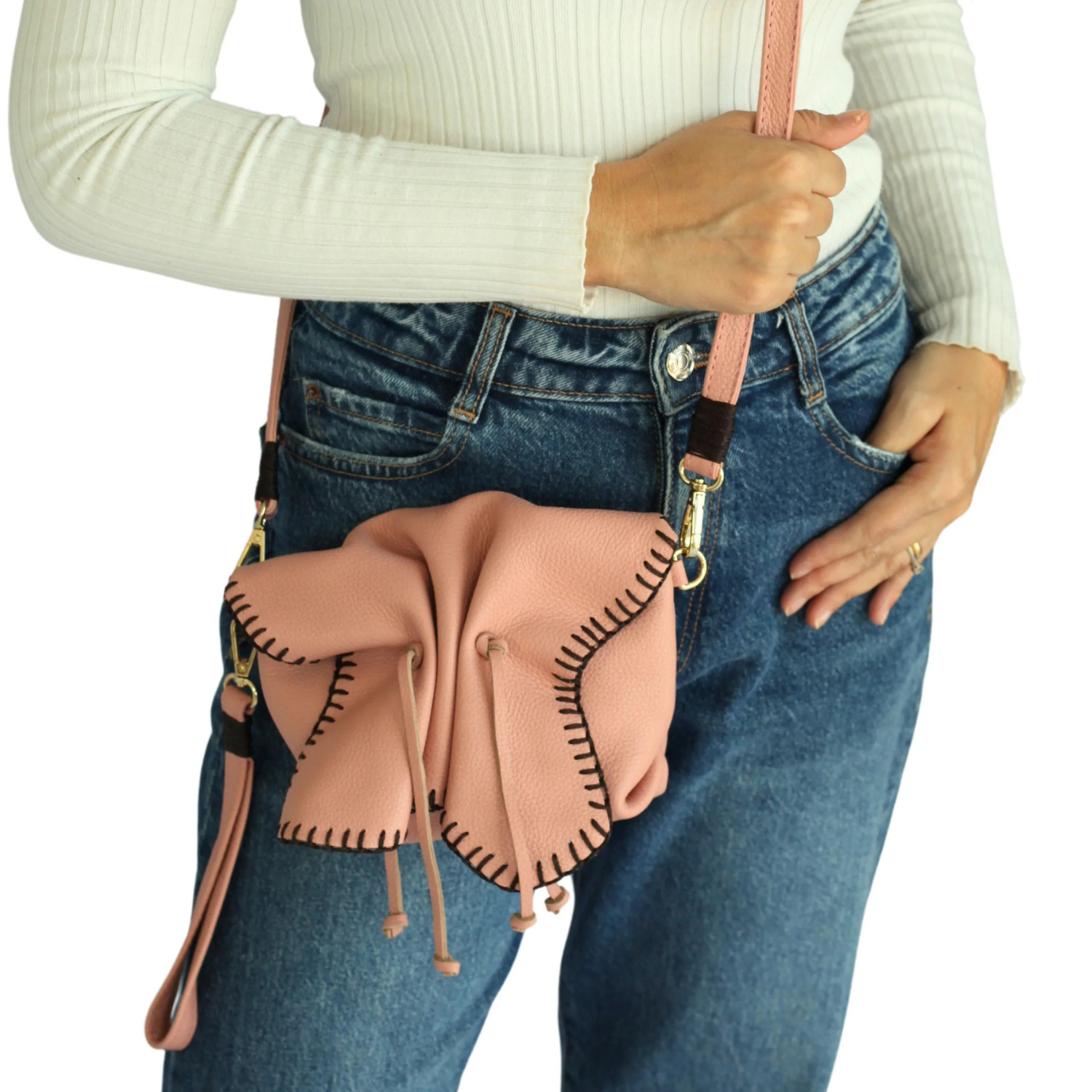 Carlos Falchi mini butterfly crossbody bag with colorful butterfly pattern and adjustable strap, compact and stylish accessory.