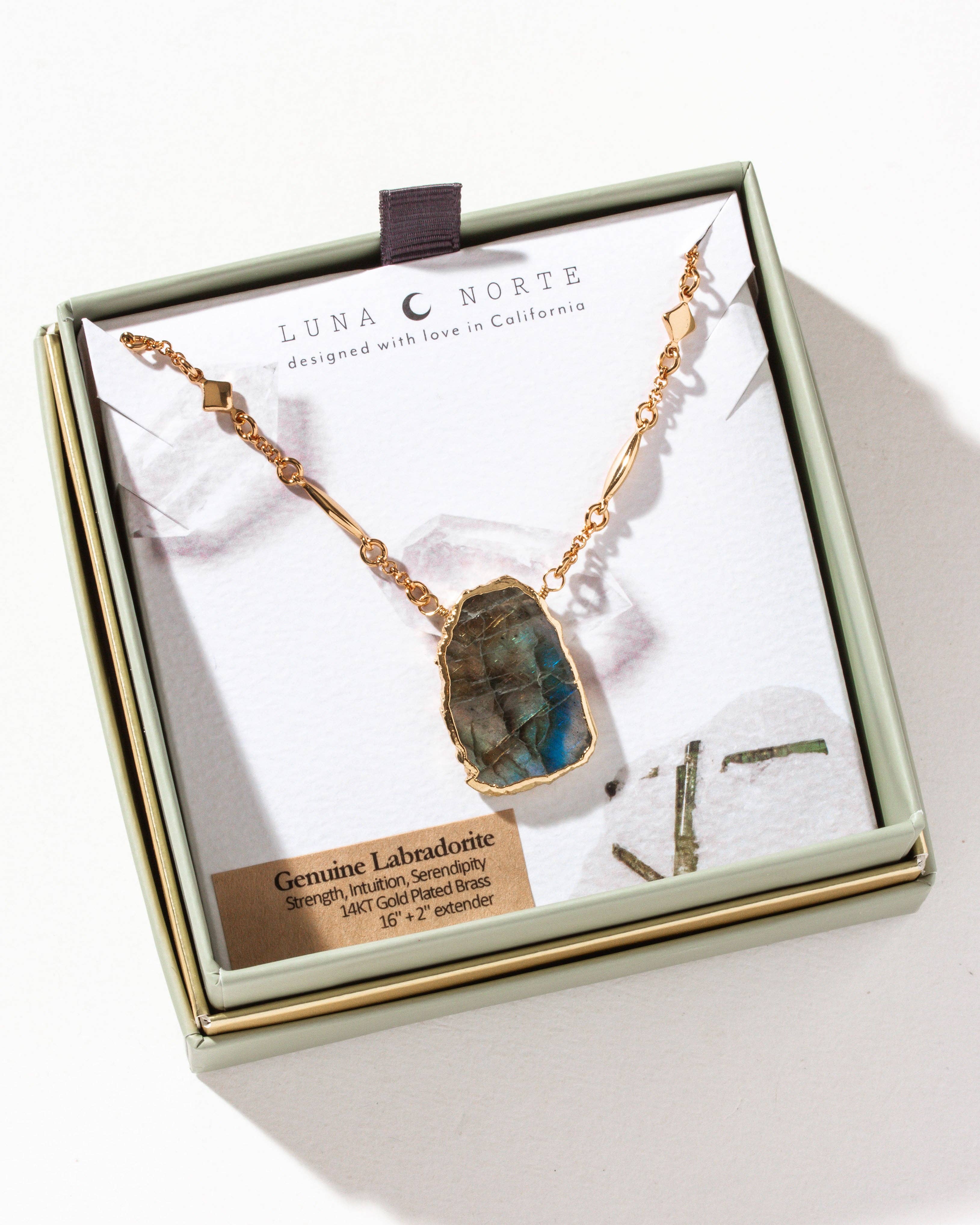 Star, Stone, & Soul Gemstone Necklace - Labradorite - Let's Bag It