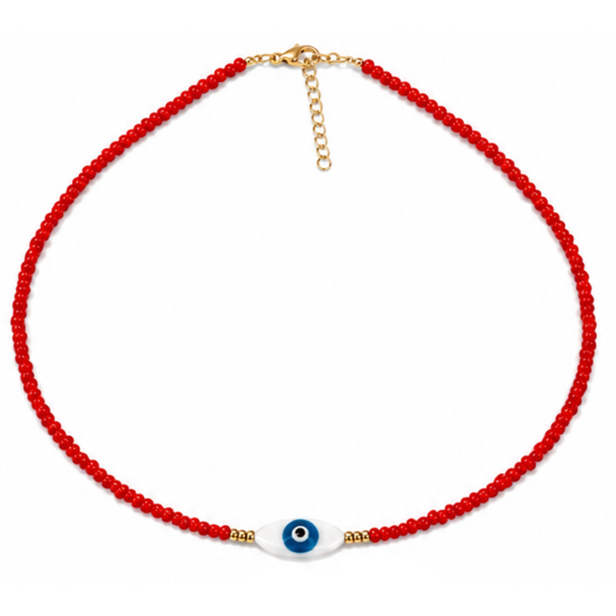 Evil Eye Beaded Necklace