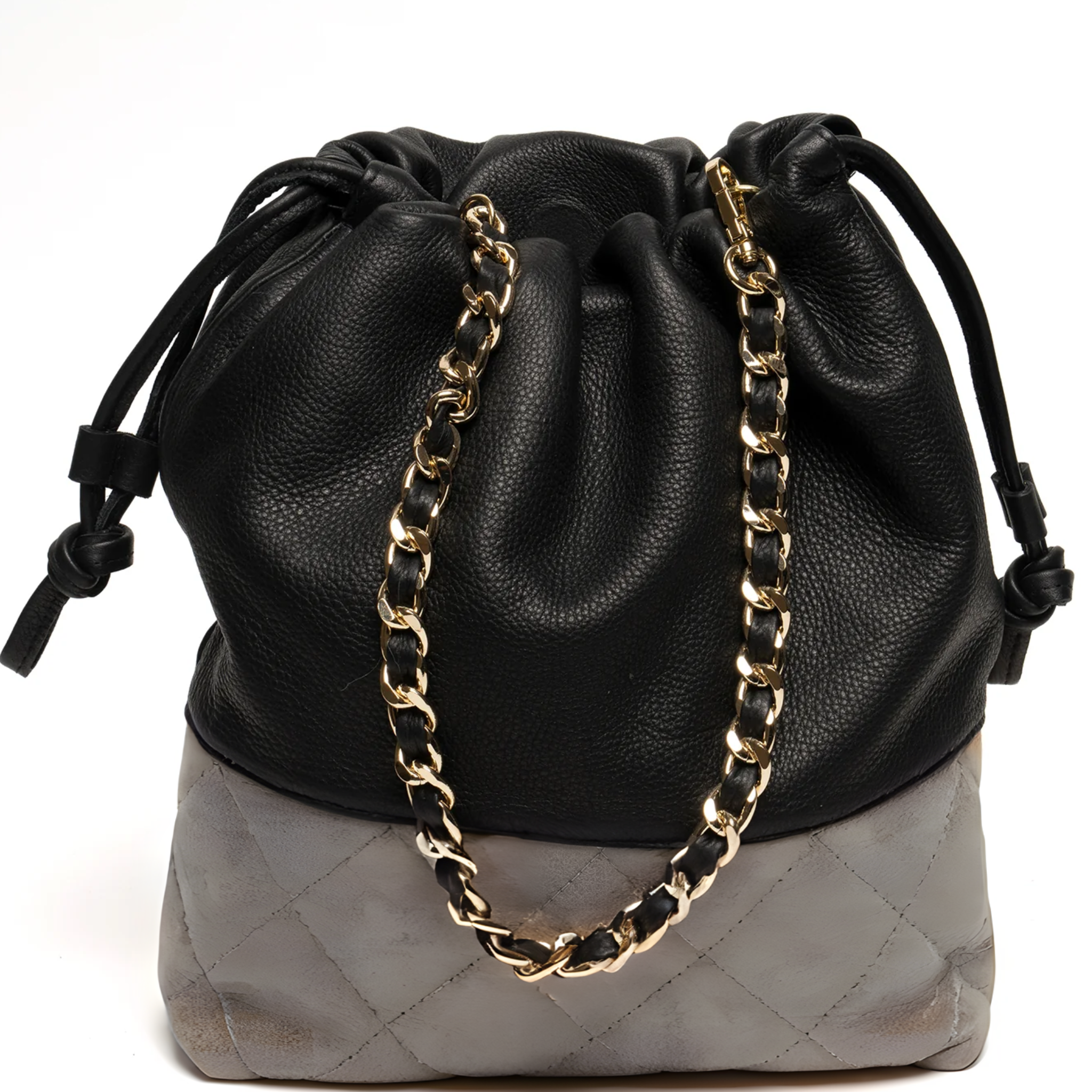 Margo Drawstring Leather Bag