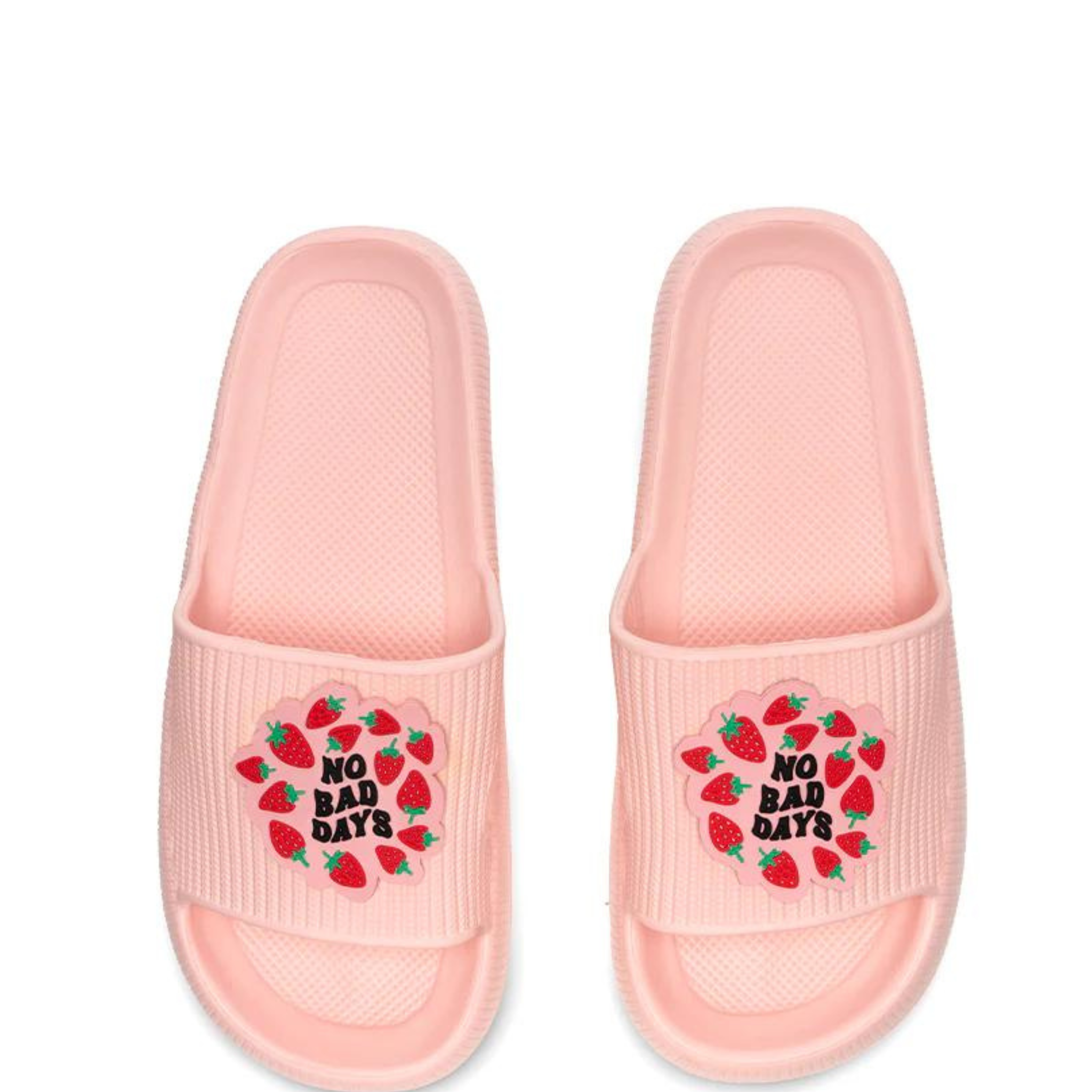 Living Royal Pool No Bad Days slides in vibrant colors, showcasing the fun design and comfortable fit.