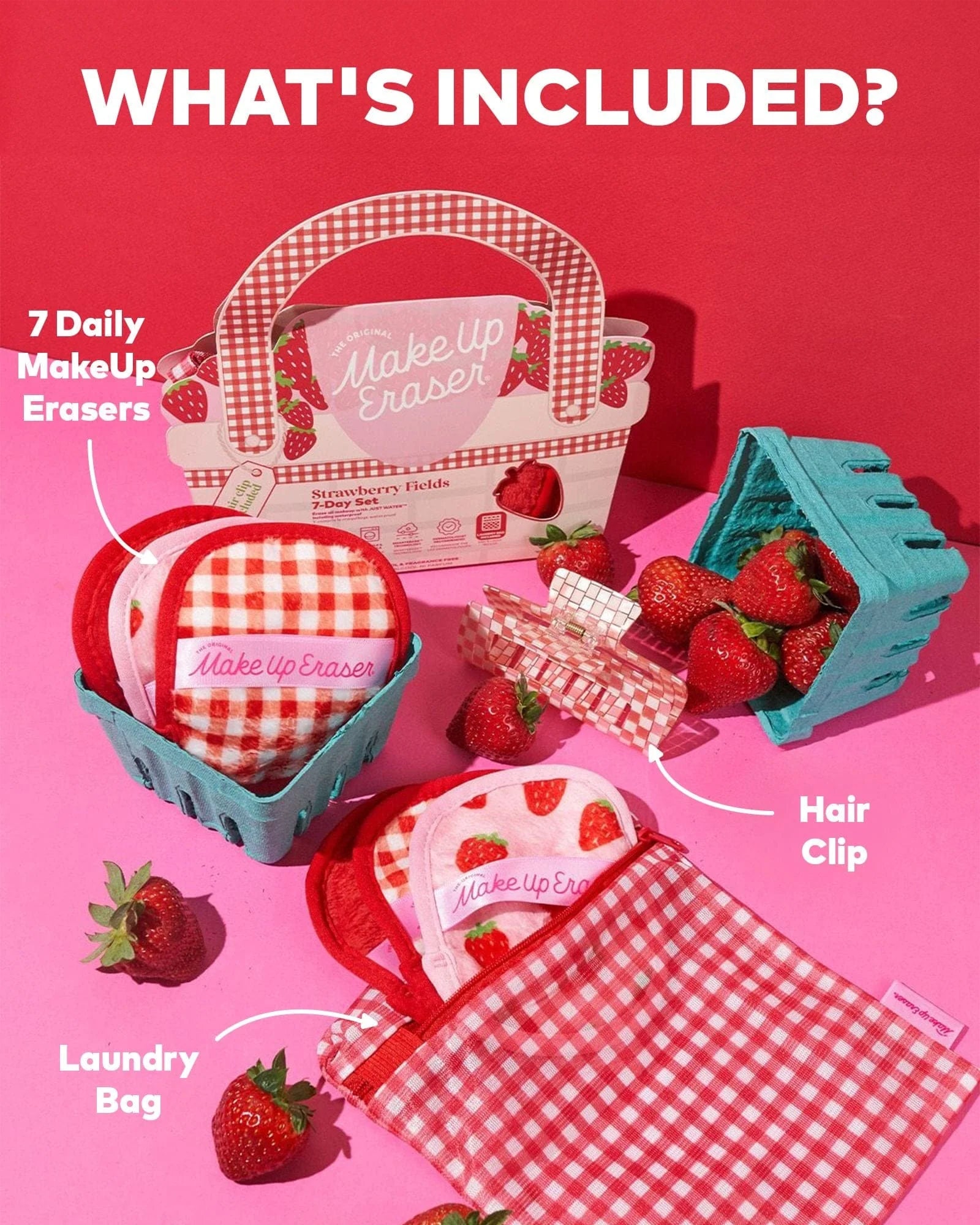 The Original MakeUp Eraser Strawberry Fields 7-Day Set