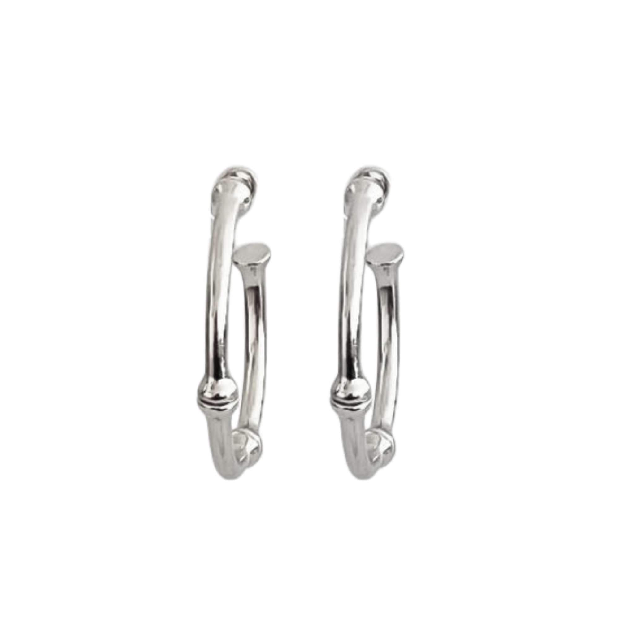 Elegant gold hoop earrings by Ellison + Young, featuring a sleek design and polished finish.