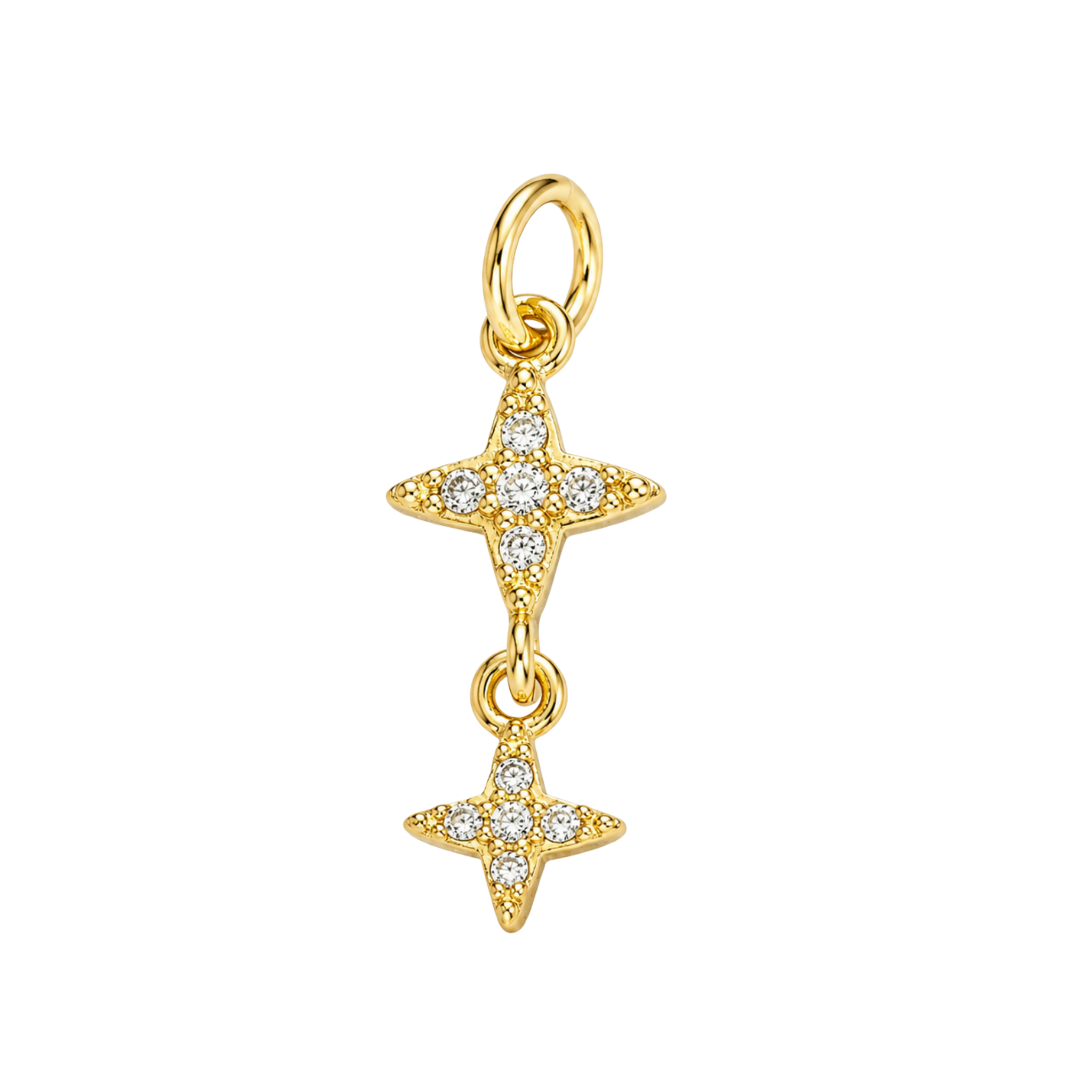 Double Star Dangle Charm