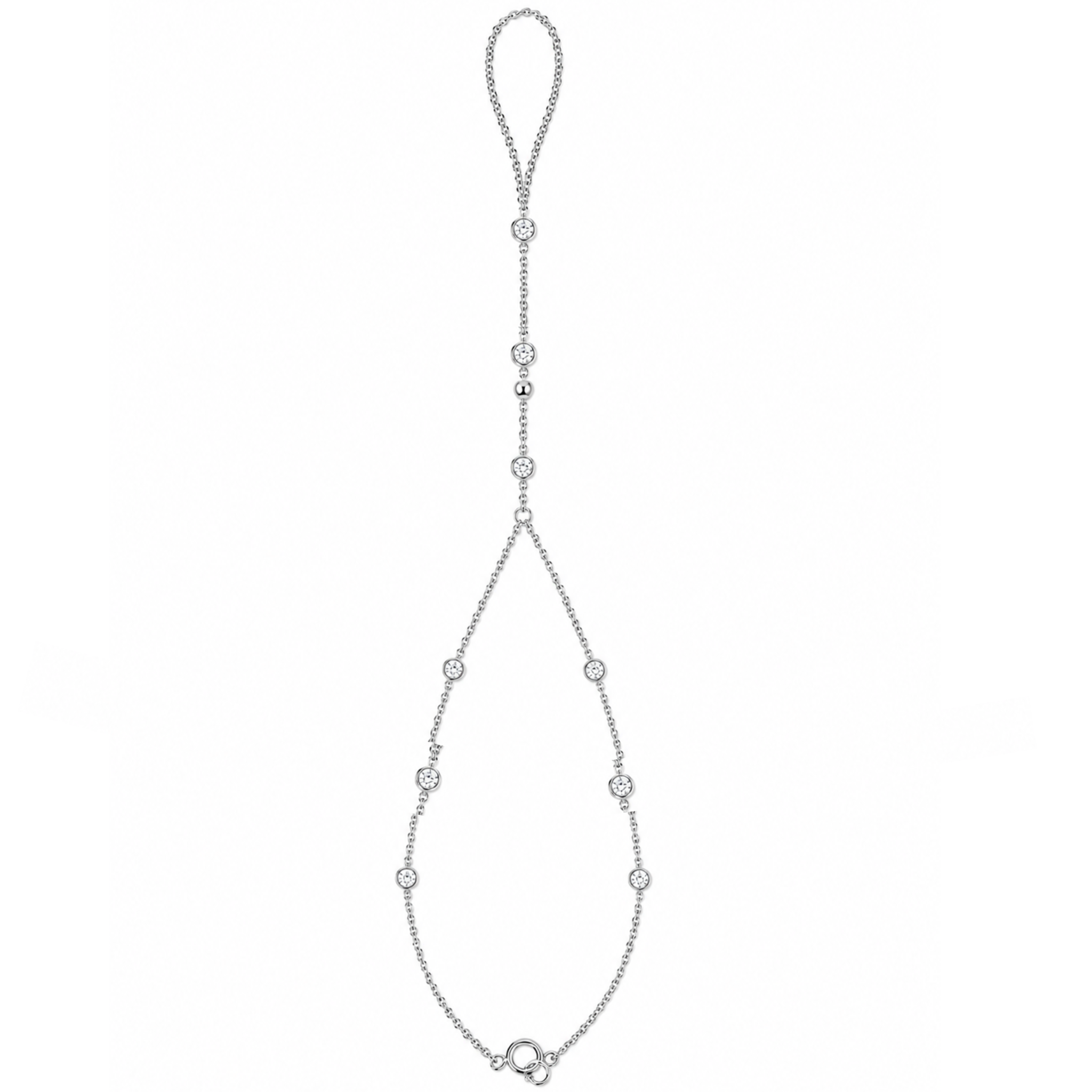 Cz sterling handchain