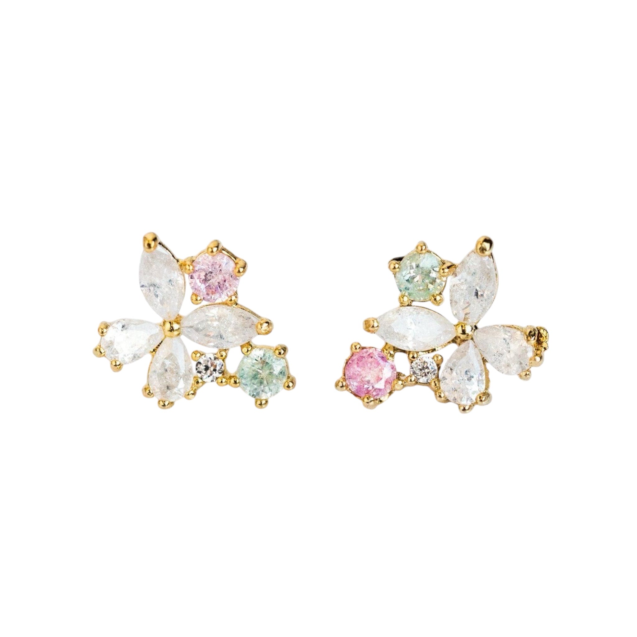 Girly CZ Butterfly Studs - Let's Bag It