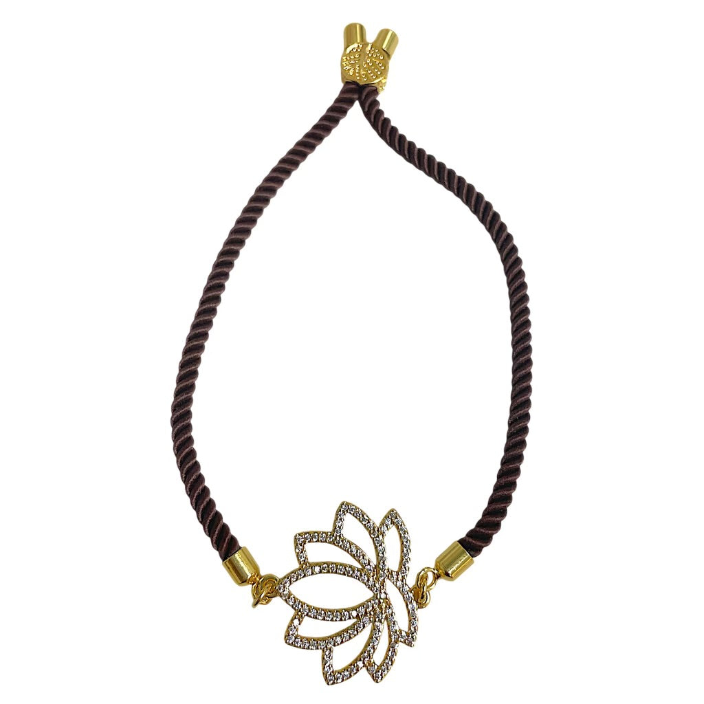 Brenda Perruzza Jewelry rope pulley bracelet with adjustable cord and metal accents, stylish accessory for everyday wear.