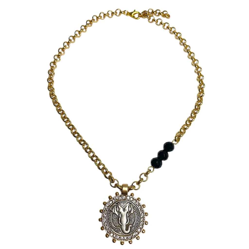 Elephant Coin Necklace - Let's Bag It