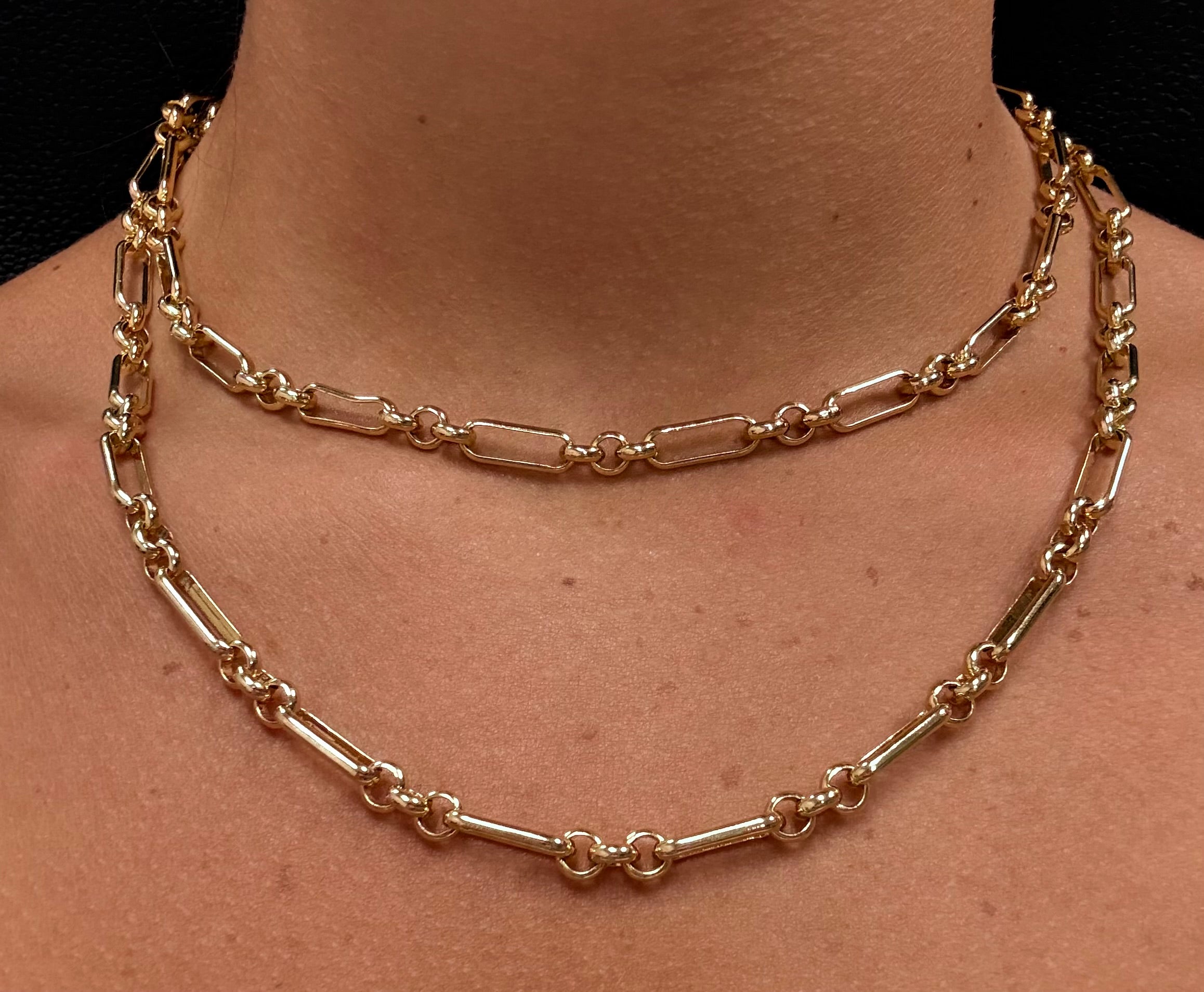 Double Stacked Link Necklace