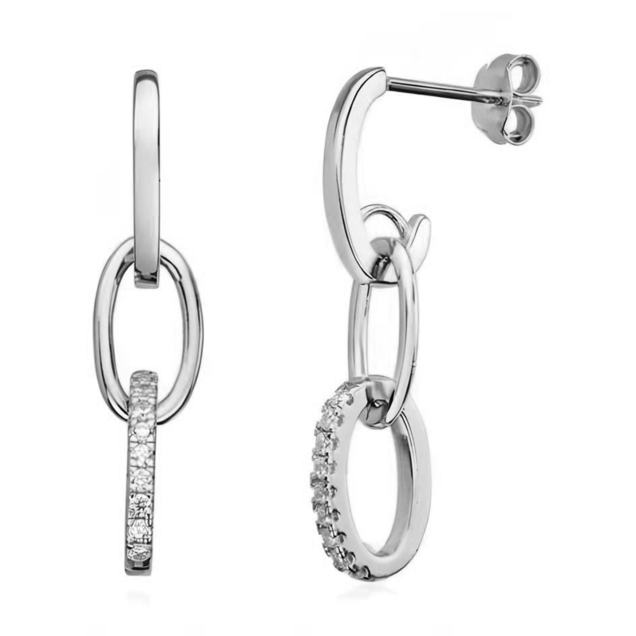 Dainty Chain Link Dangle Earrings - Let's Bag It