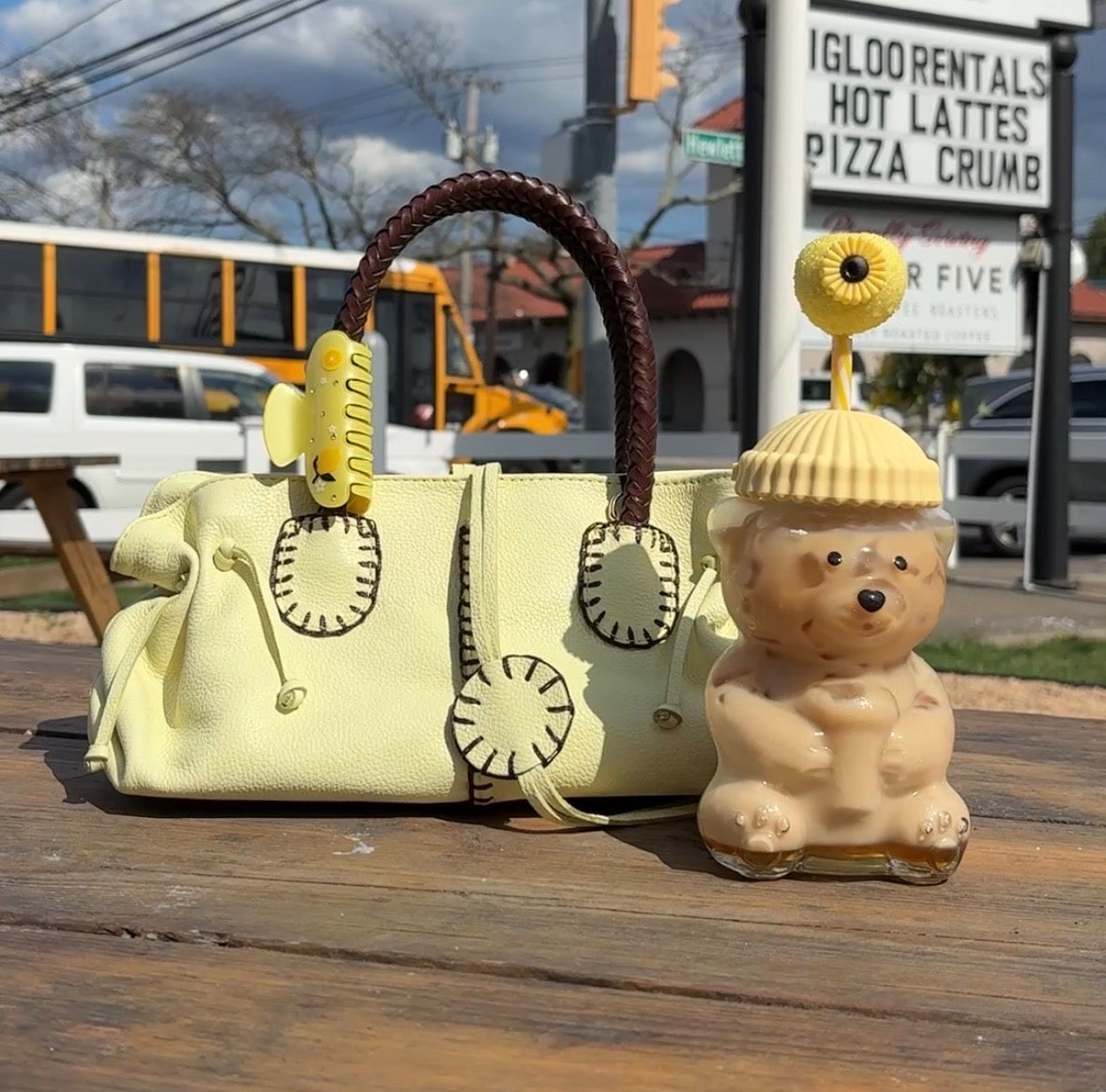 Carlos Falchi mini satchel bag in soft leather with a compact design and top handle, perfect for stylish everyday use.