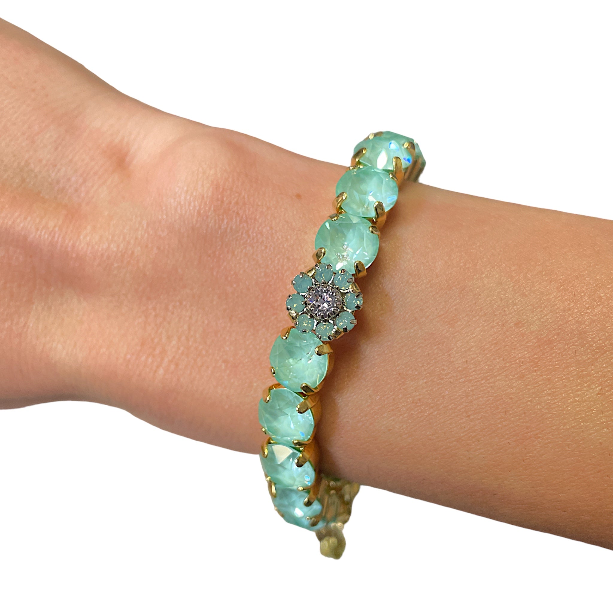 Duchess Crystal Stretch 8.55MM Bracelet - Let's Bag It