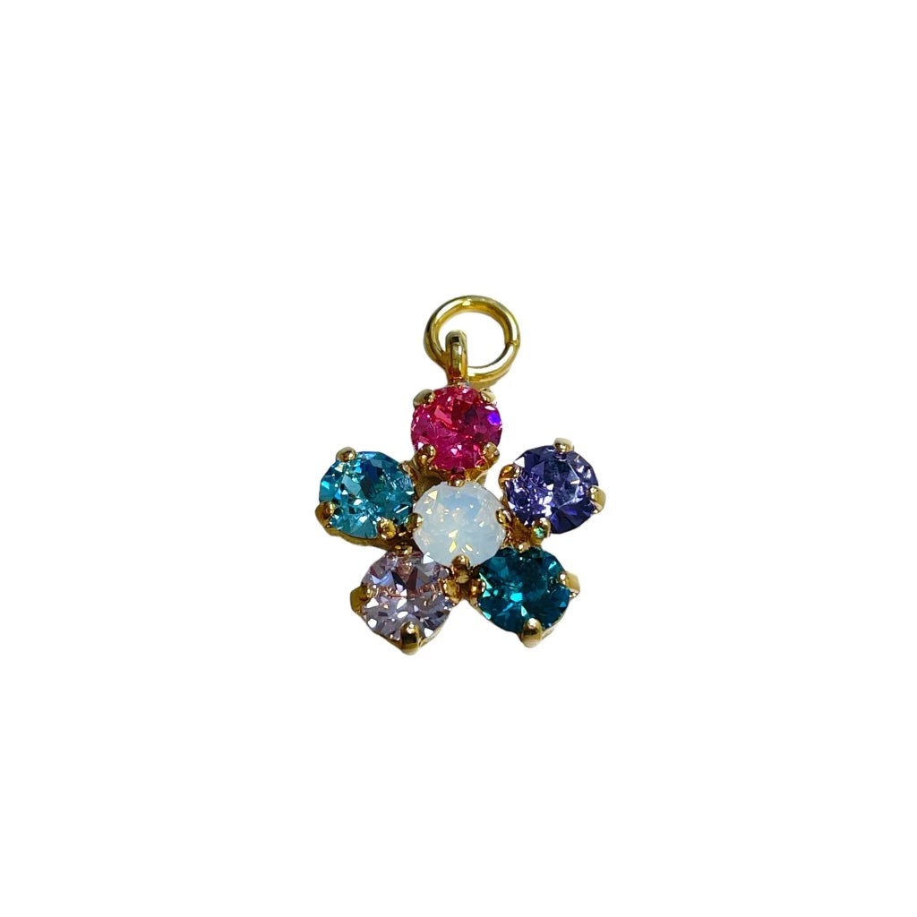 Crystal Flower Charms for Hoops / Necklaces - Let's Bag It