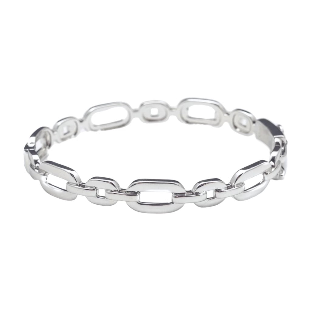 Horsebit Stainless Steel Bangle Bracelet - Let's Bag It