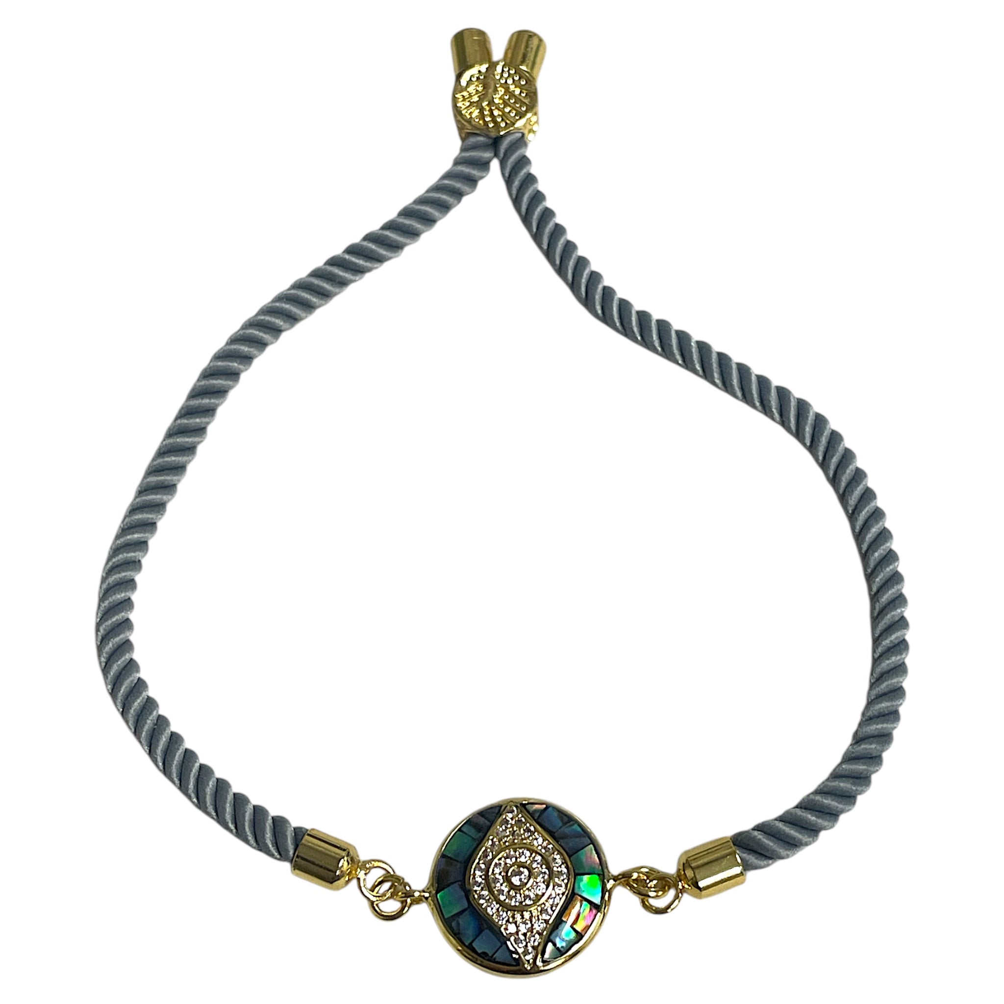 Brenda Perruzza Jewelry rope pulley bracelet with woven design and adjustable cord, stylish accessory for casual wear