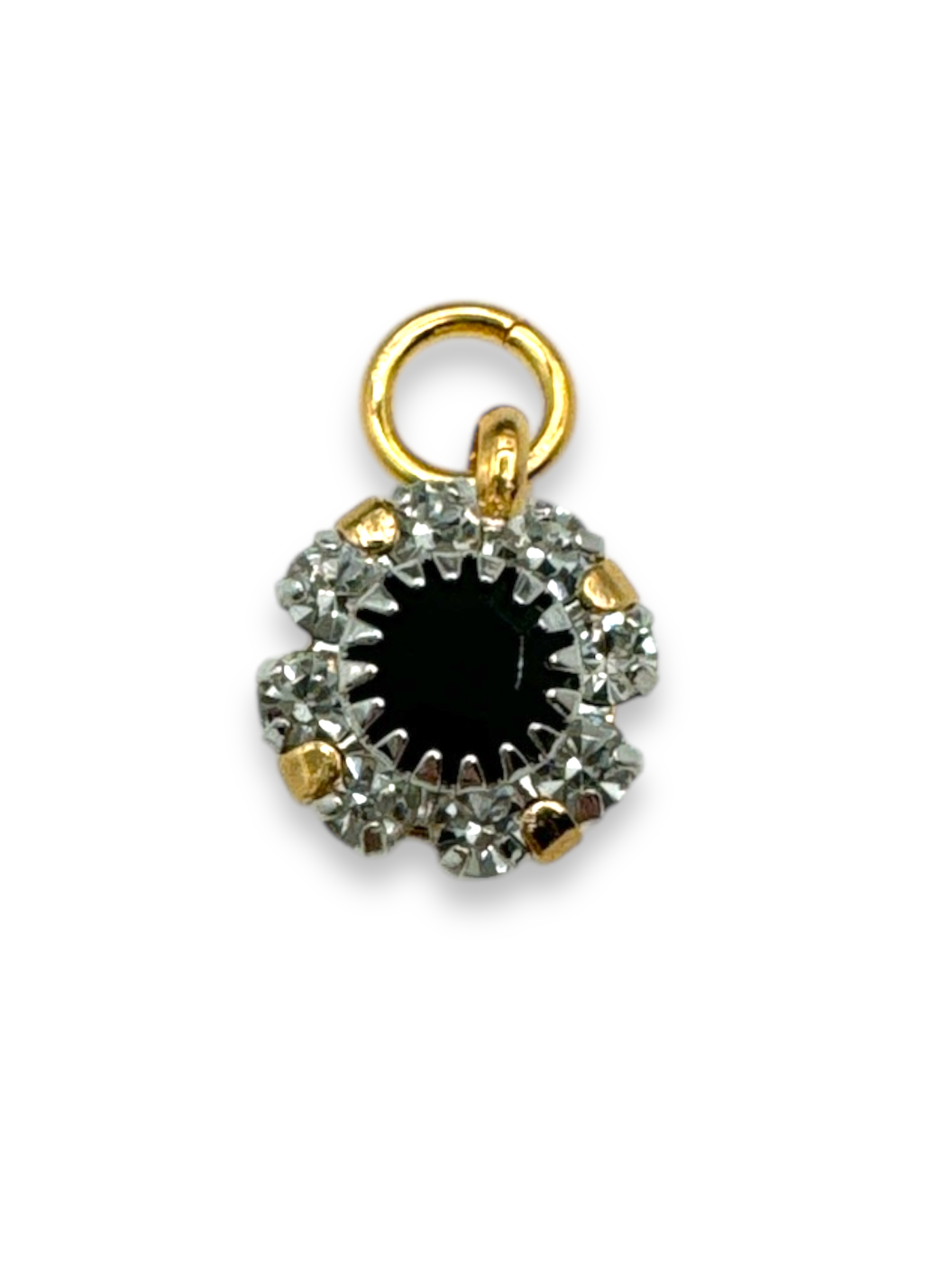 Private label floral charm, delicate metal charm with floral design, perfect for jewelry or accessories.
