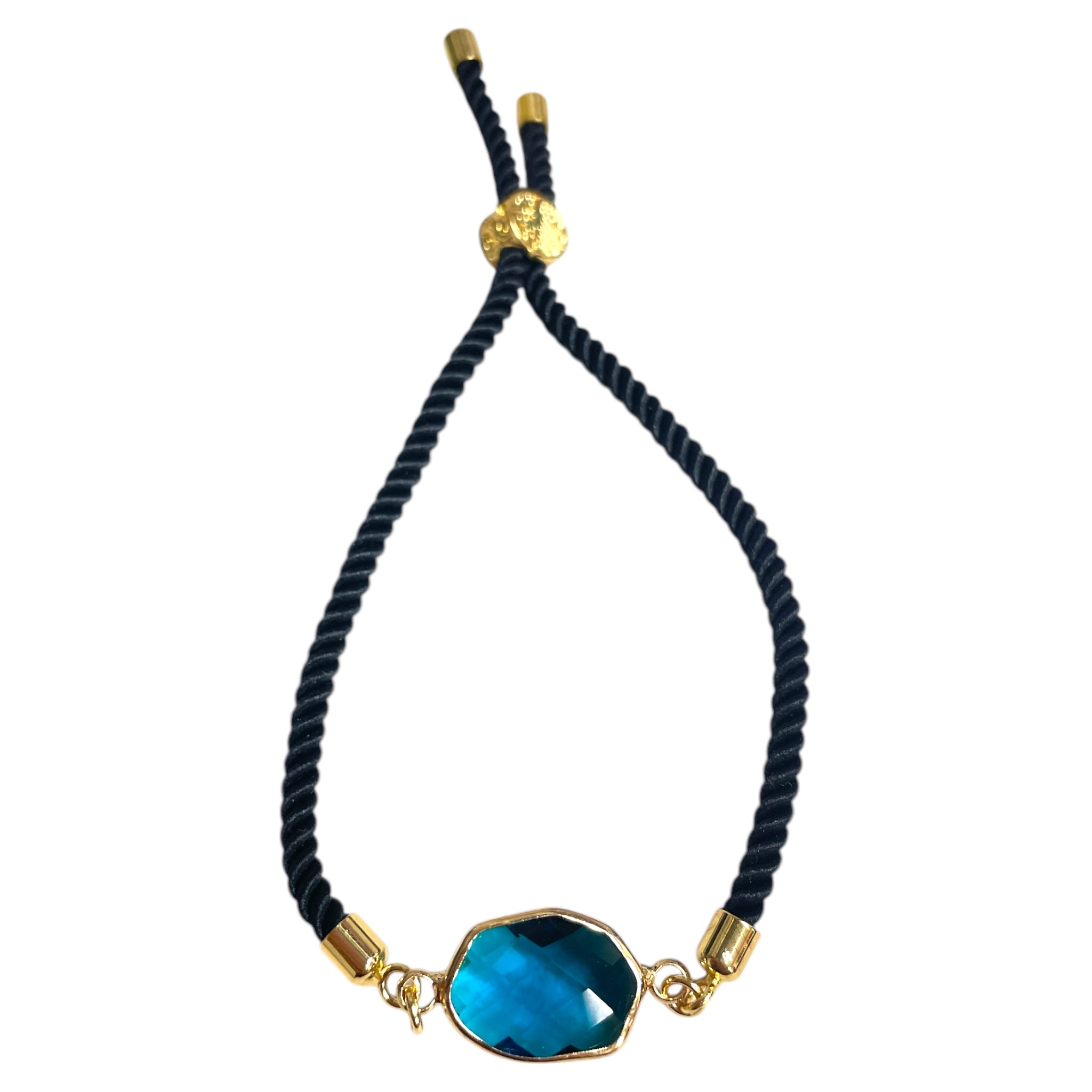 Brenda Perruzza Jewelry rope pulley bracelet featuring woven cord and metal accents, stylish accessory for casual wear.