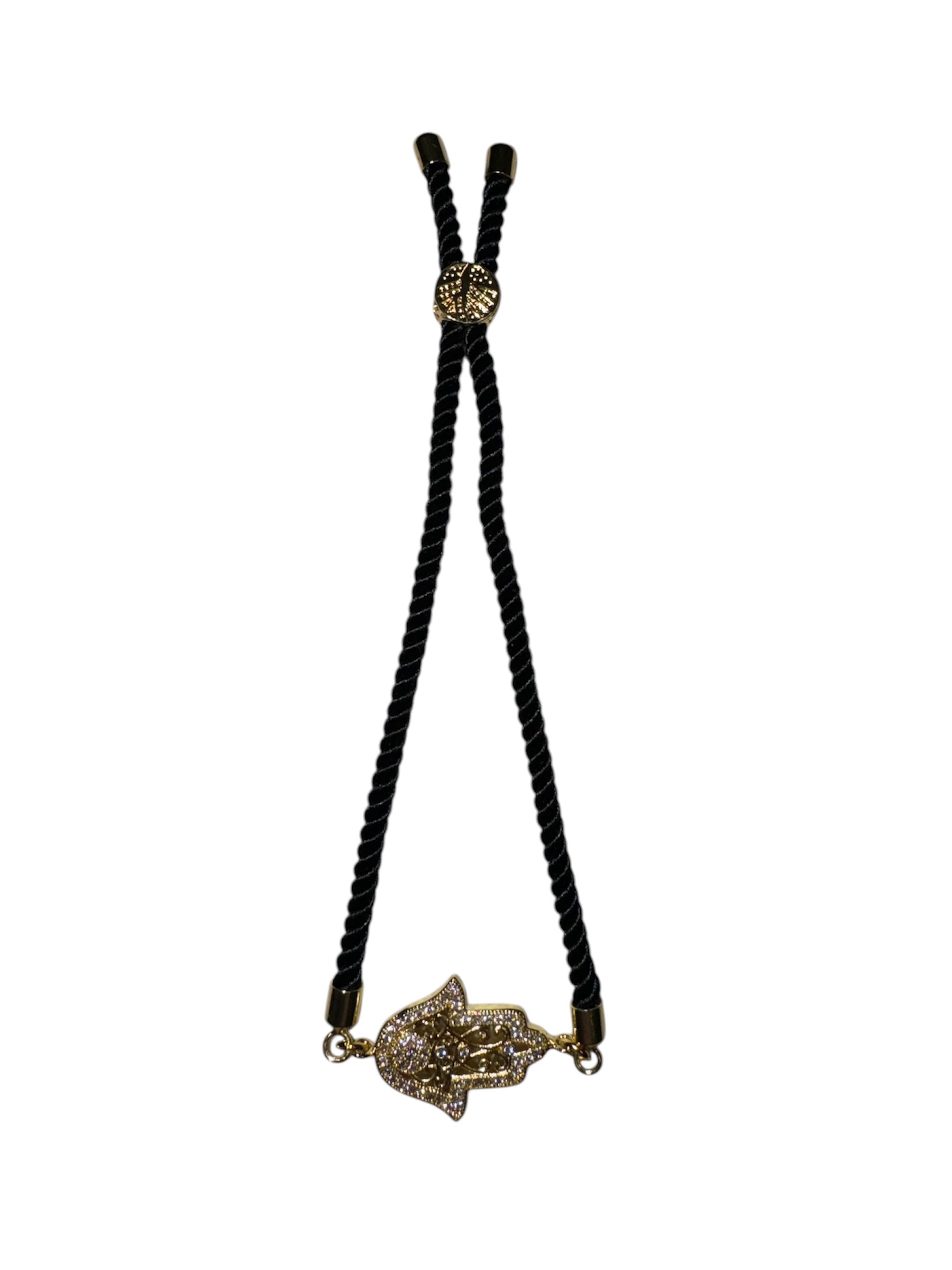 Brenda Perruzza Jewelry rope pulley bracelet with adjustable cord and metal accents, stylish accessory for everyday wear.