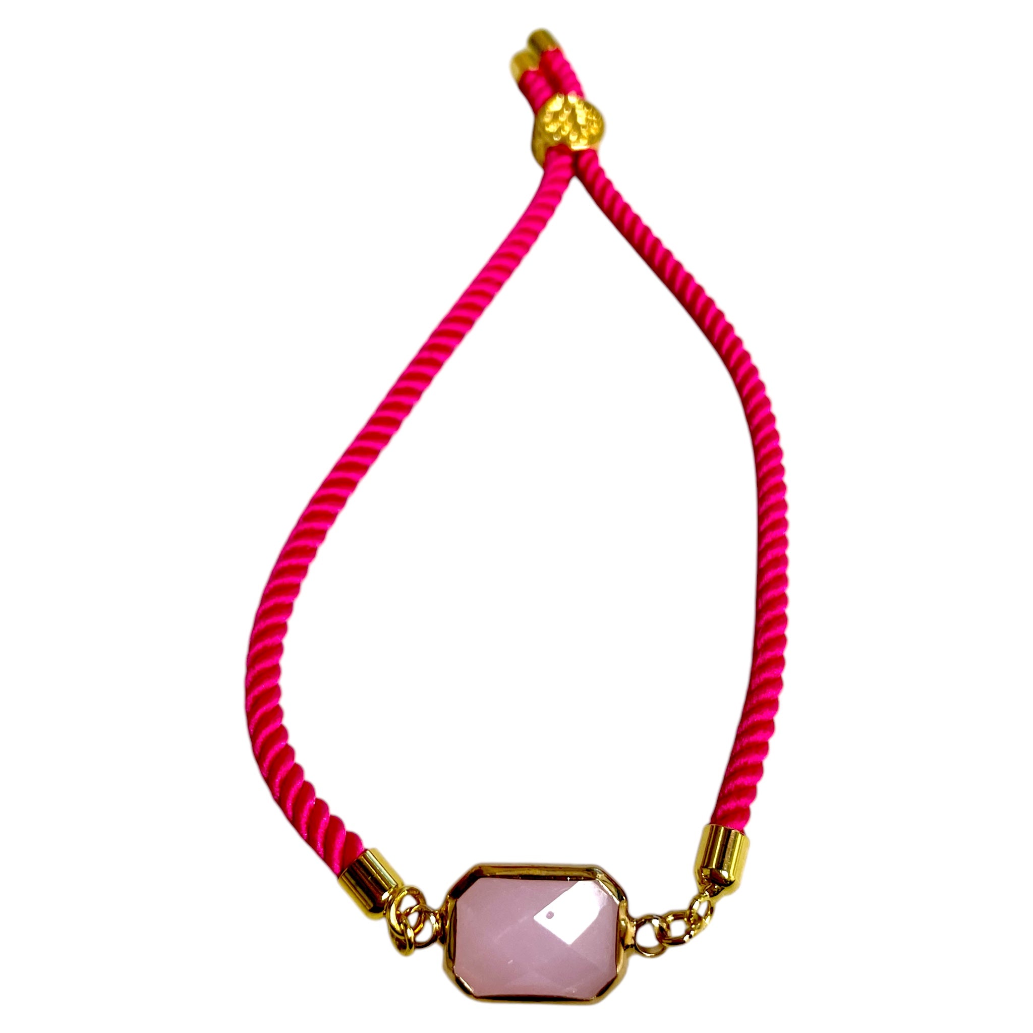 Brenda Perruzza Jewelry rope pulley bracelet with adjustable design and woven cord in natural tones.