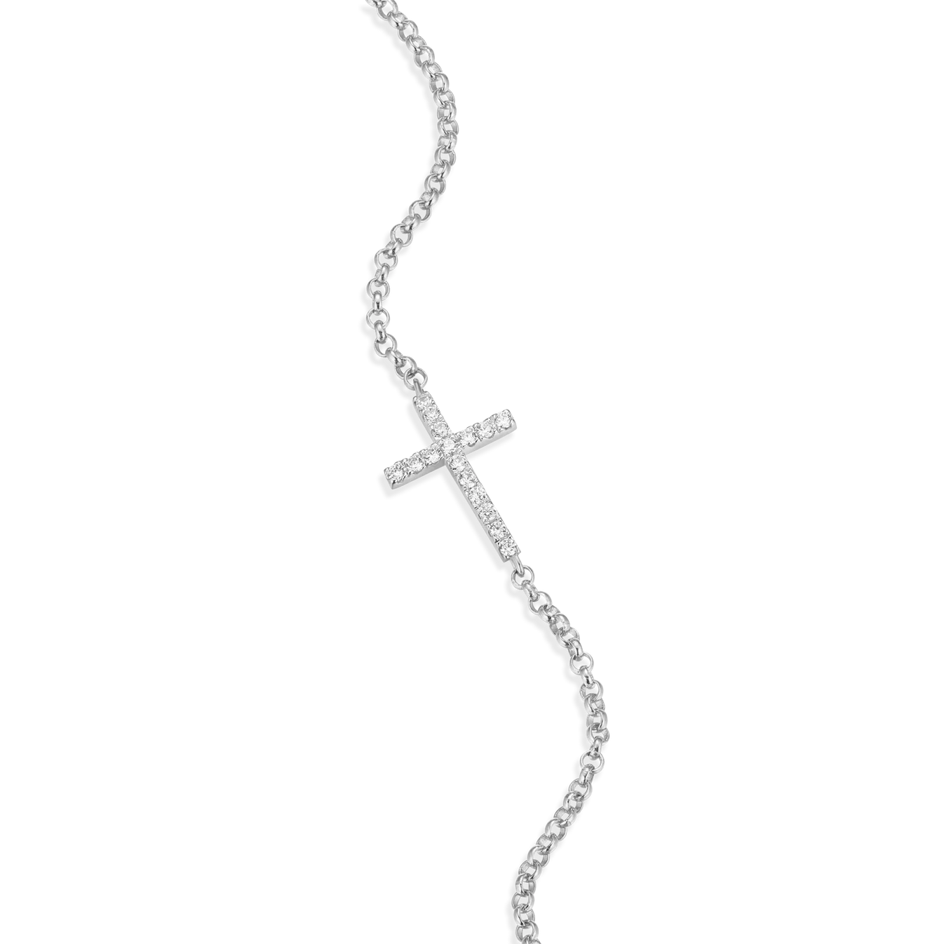 Monte Luna Cross Pendant Bolo Bracelet - BB0023W