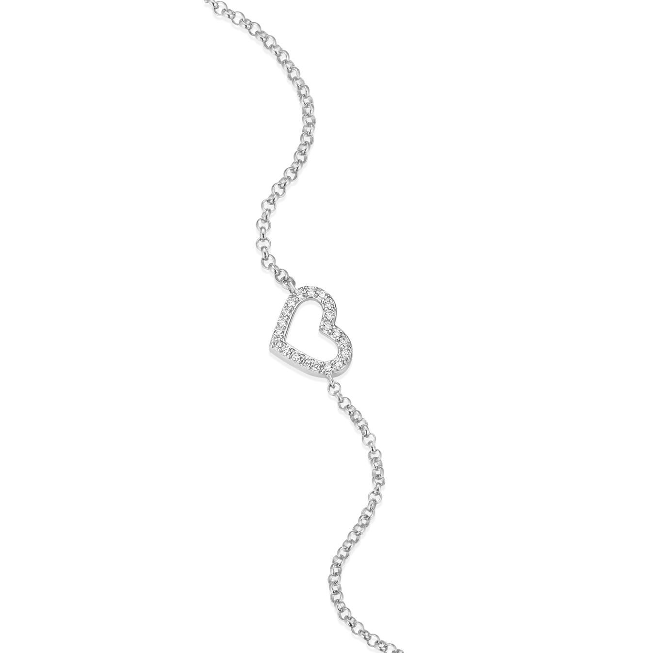 Monte Luna Open Heart Bolo Bracelet - BB0011W