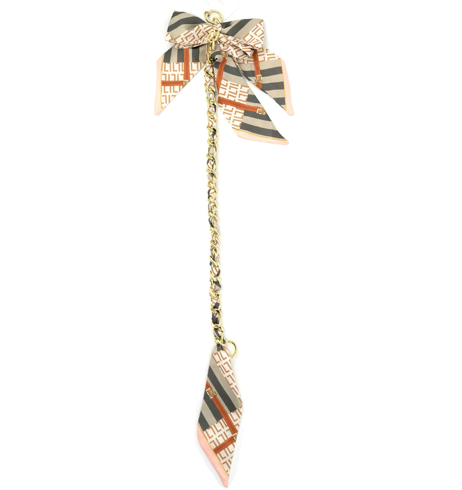 Bow chain bag charm - Let's Bag It