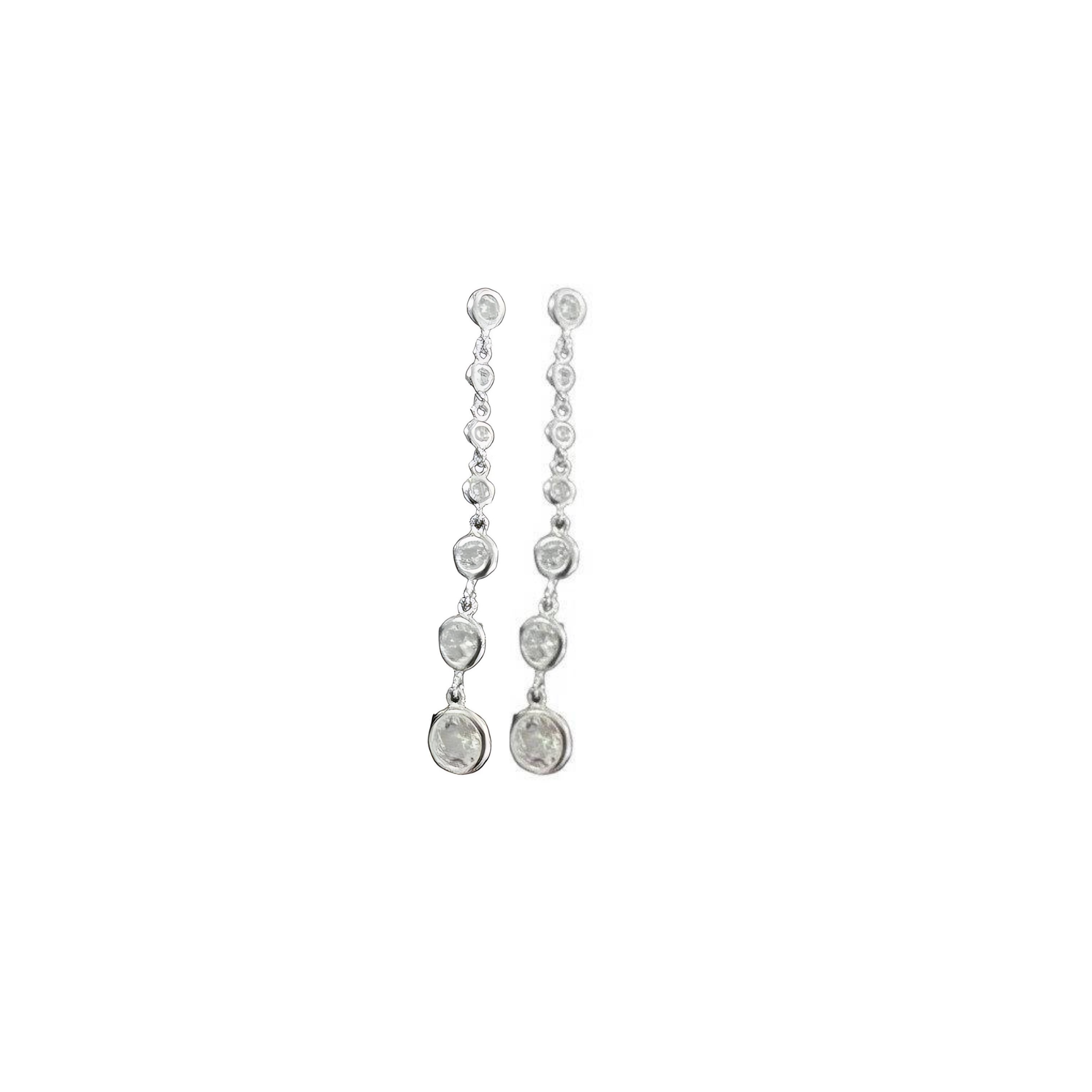 Circle droplet cz earrings - Let's Bag It